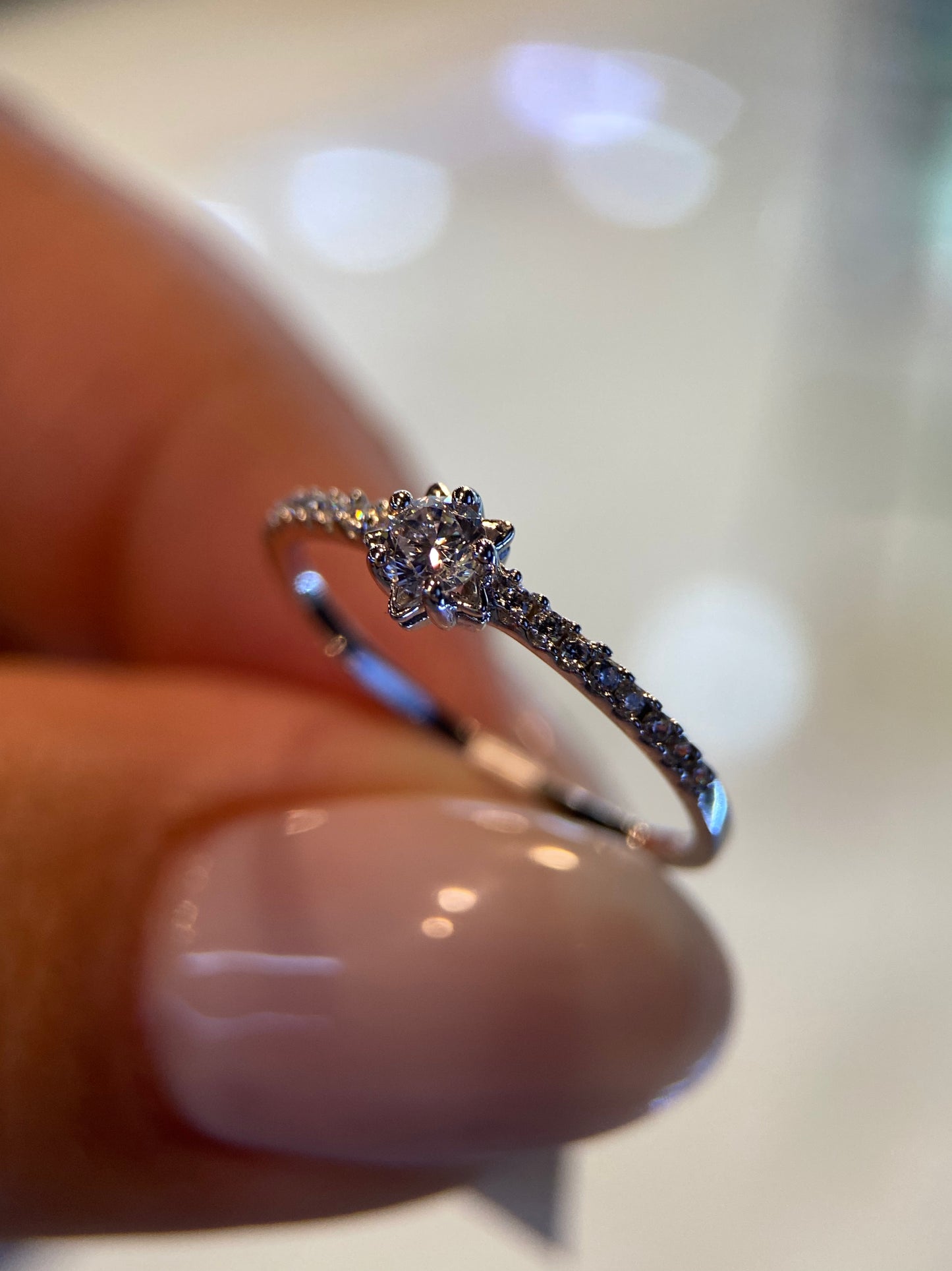 Anillo de compromiso en oro