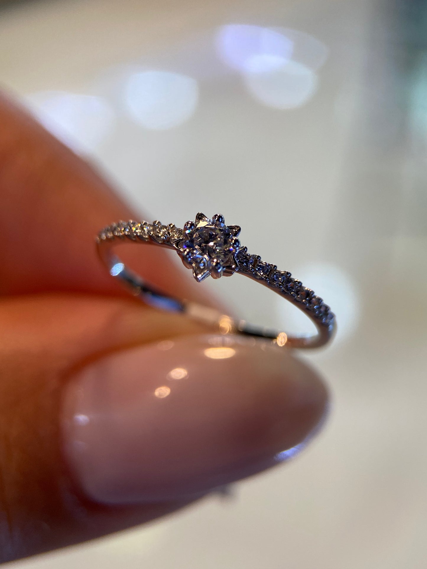 Anillo de compromiso en oro