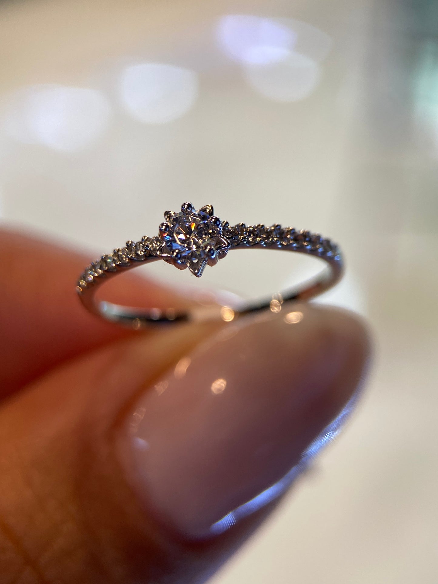 Anillo de compromiso en oro