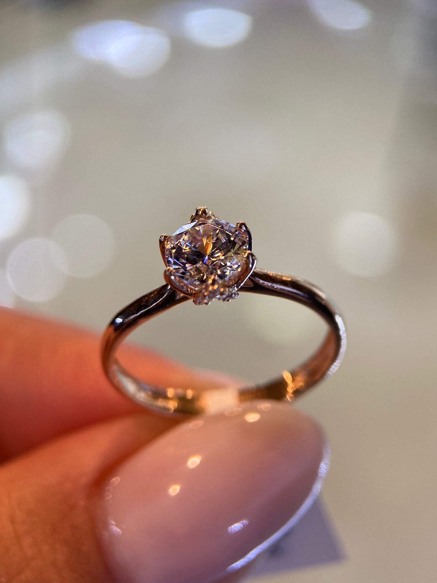 Anillo de compromiso en oro