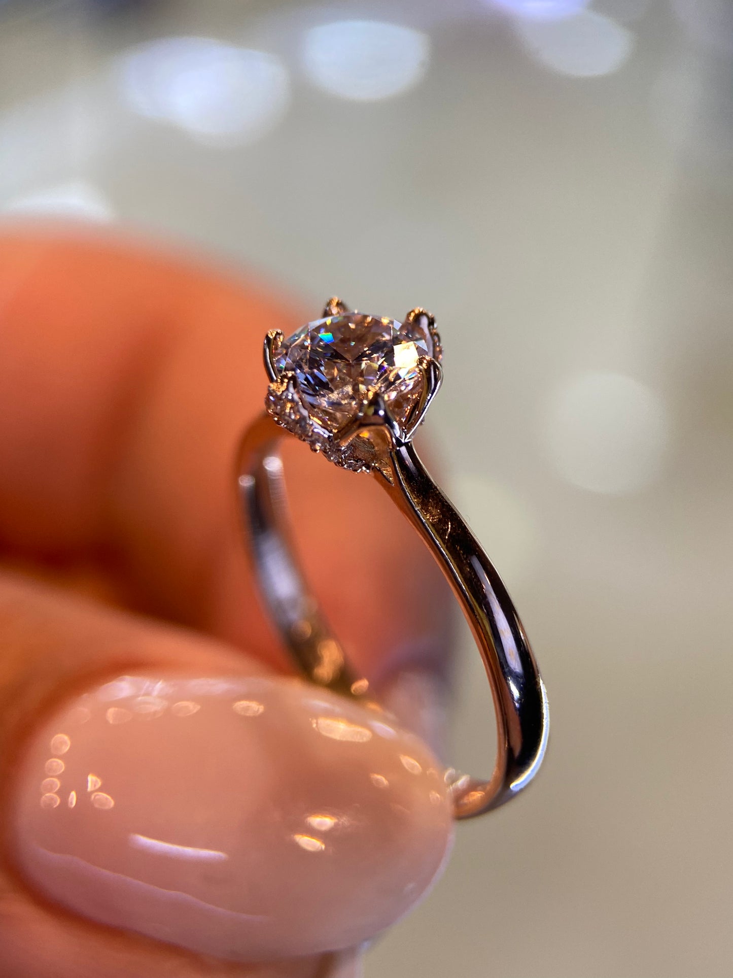 Anillo de compromiso en oro