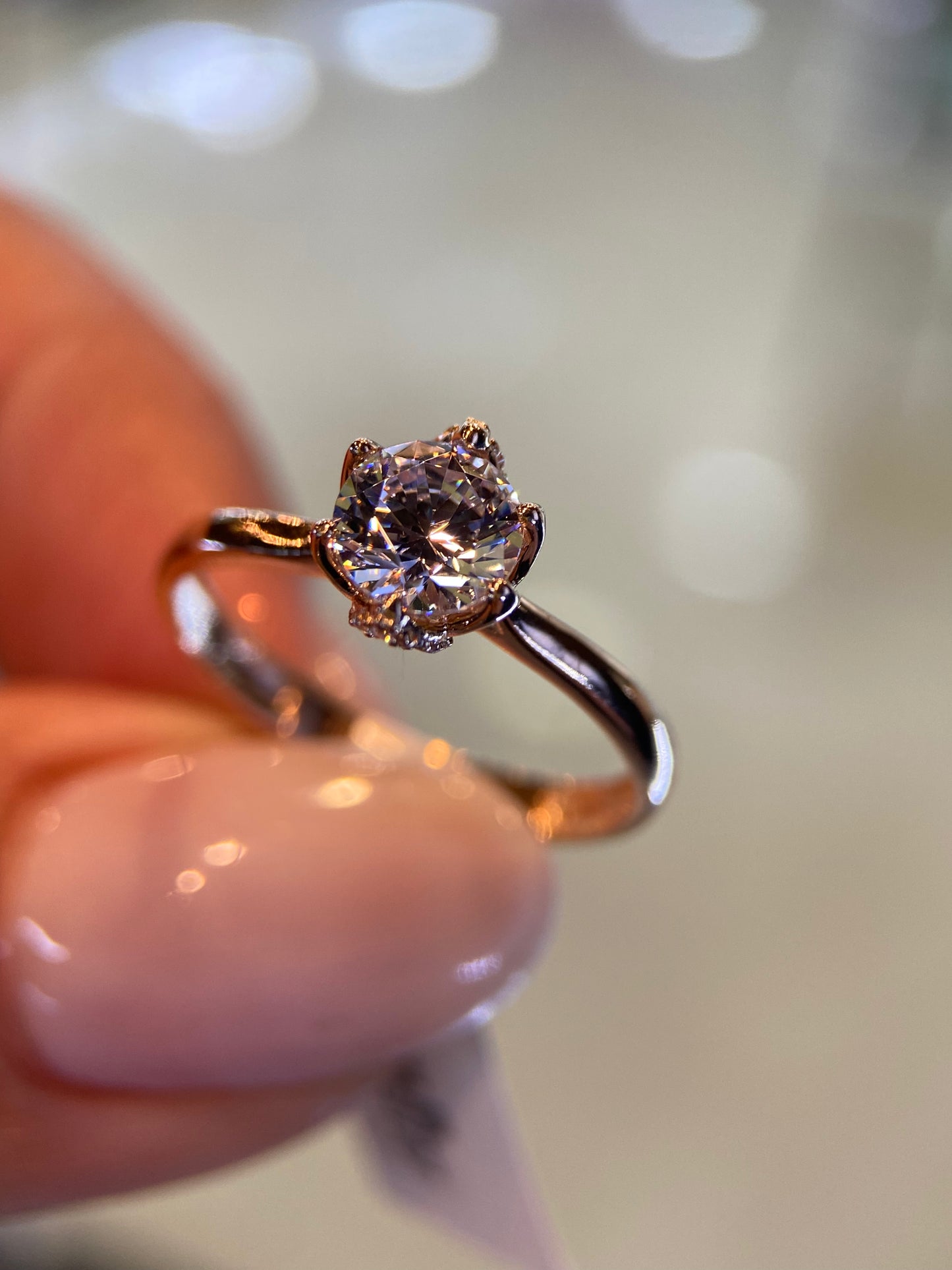 Anillo de compromiso en oro