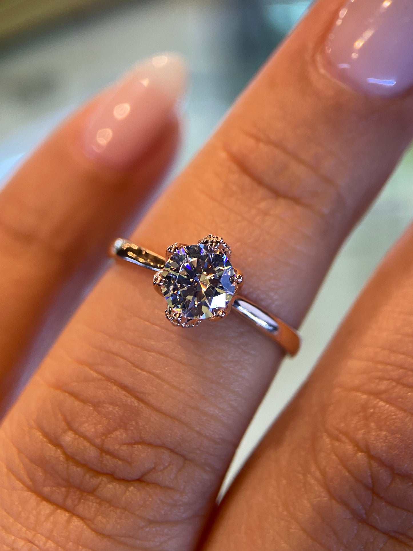 Anillo de compromiso en oro