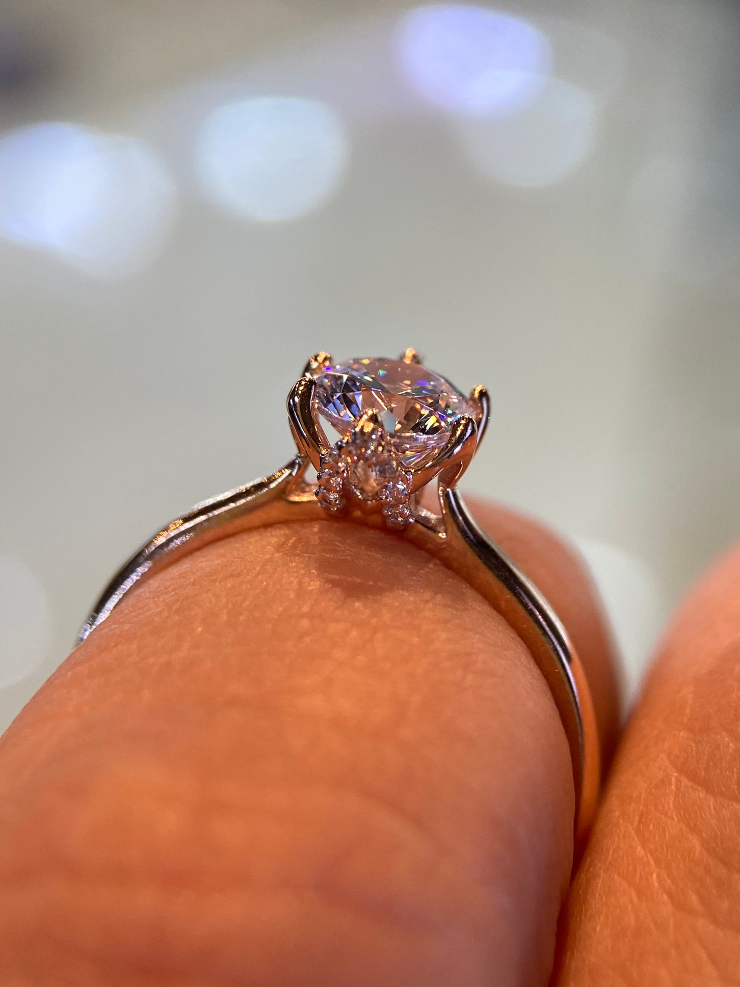 Anillo de compromiso en oro