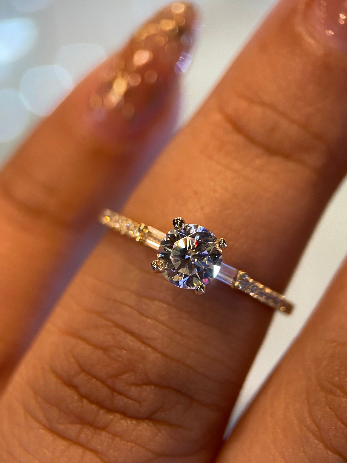 Anillo de compromiso en oro