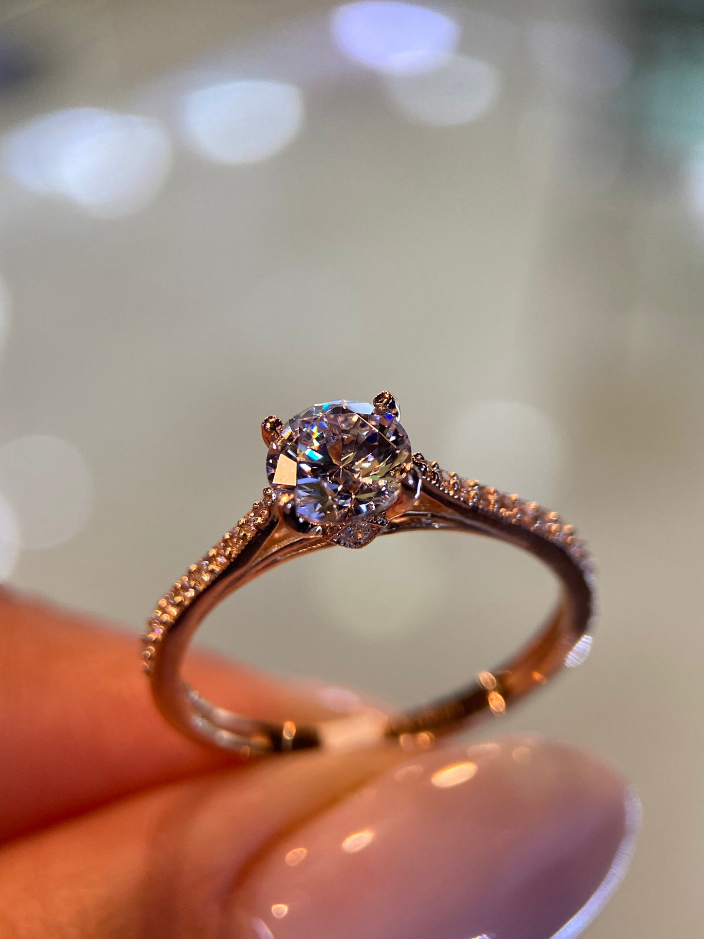Anillo de compromiso en oro