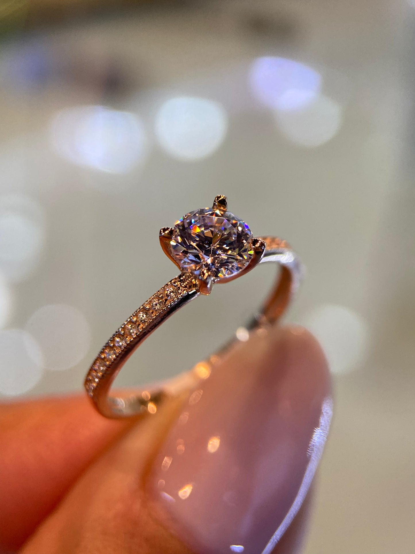 Anillo de compromiso en oro