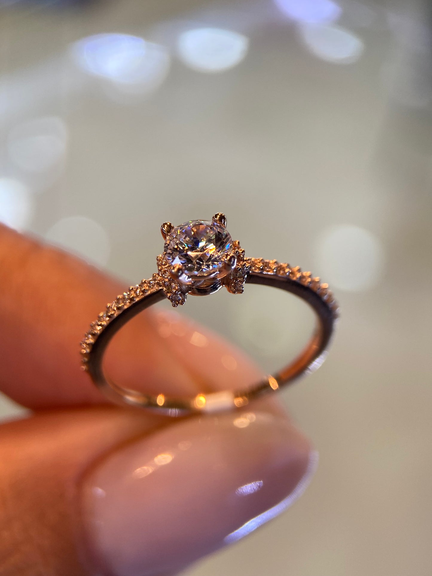 Anillo de compromiso en oro