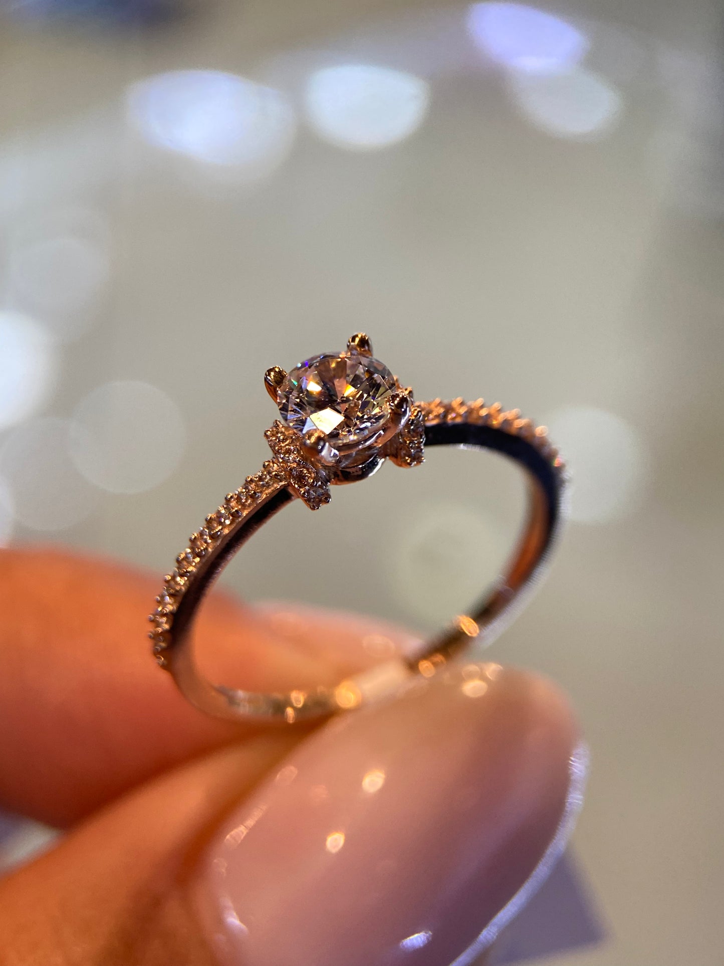 Anillo de compromiso en oro