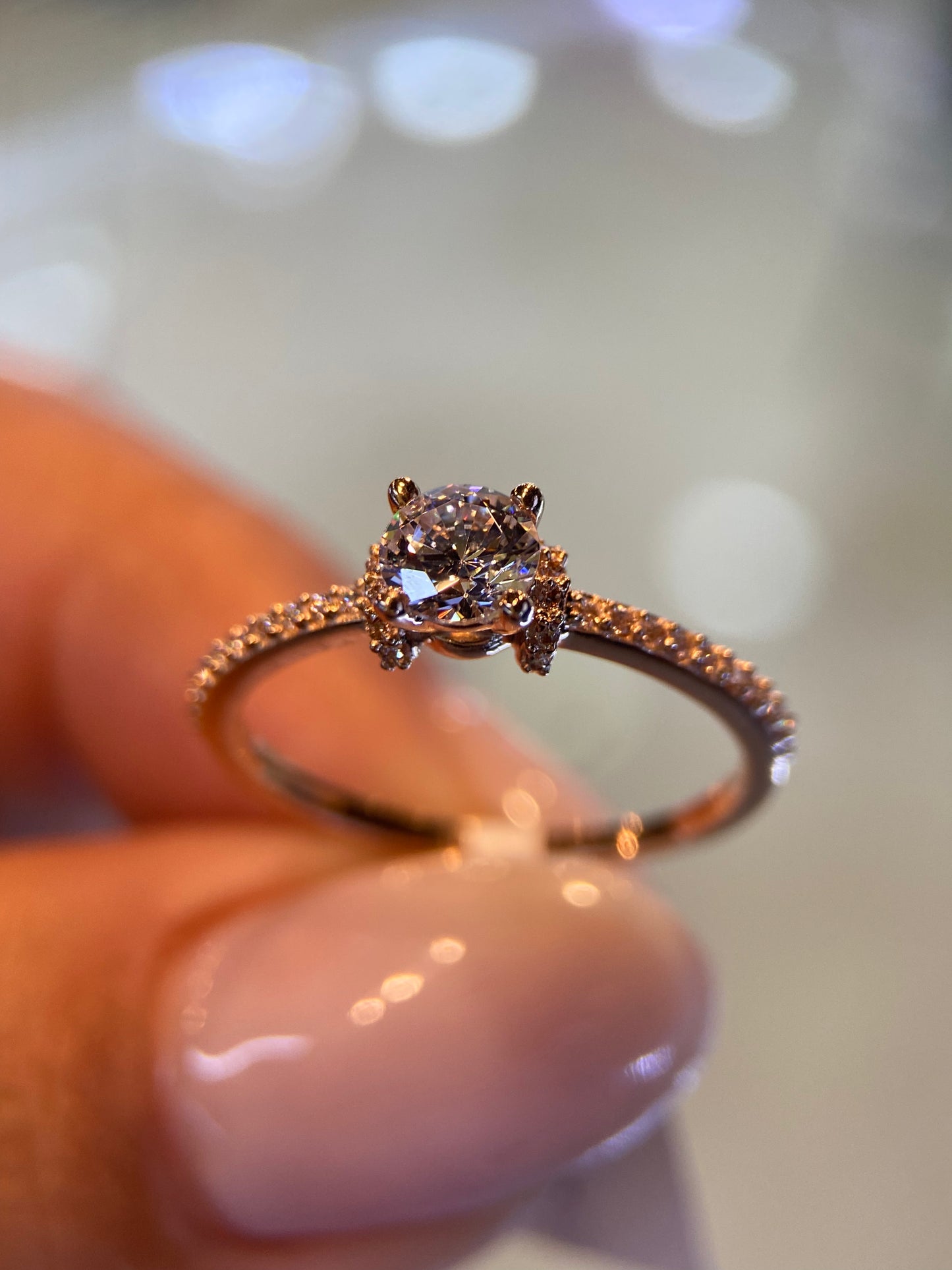 Anillo de compromiso en oro