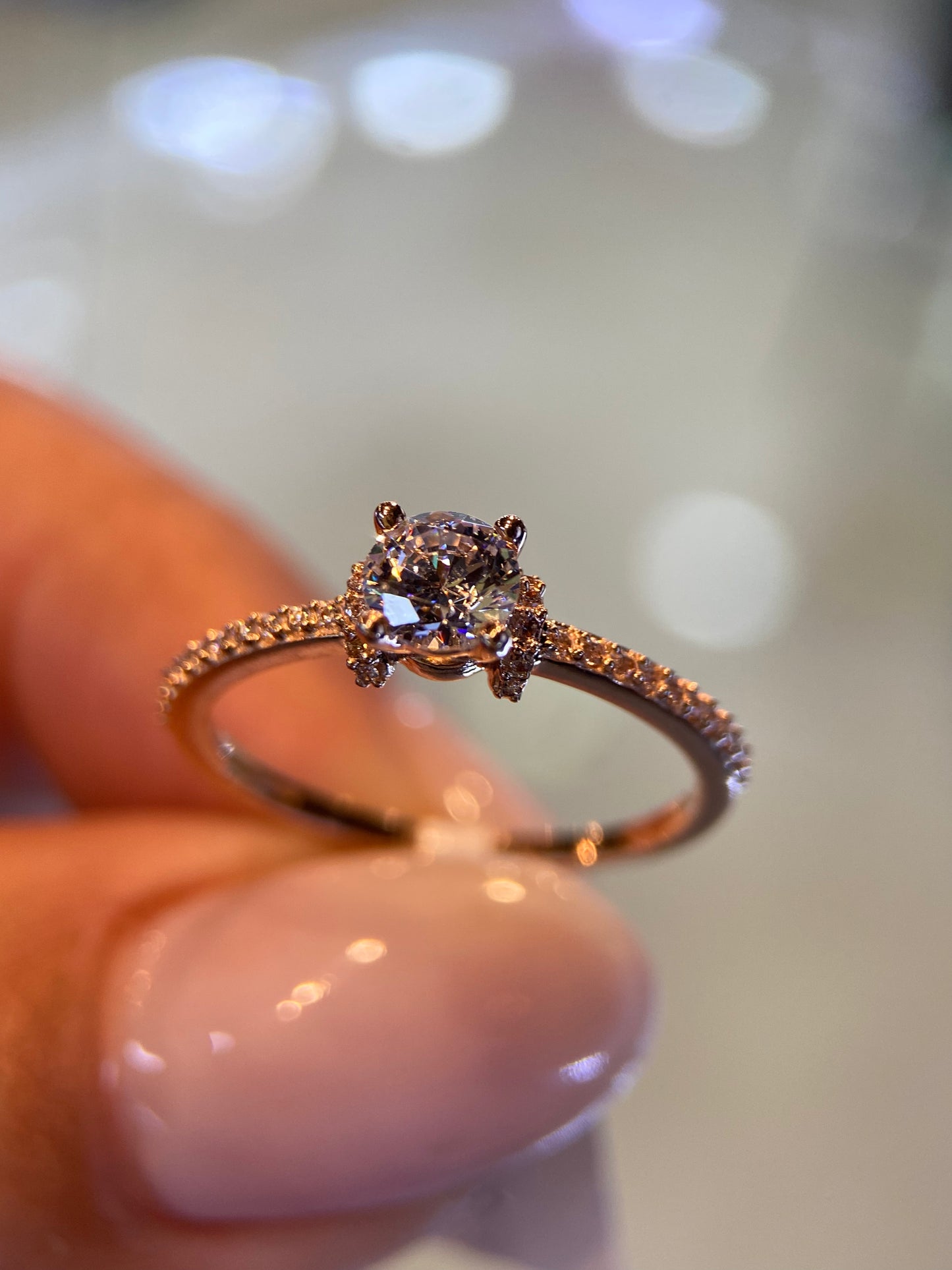 Anillo de compromiso en oro