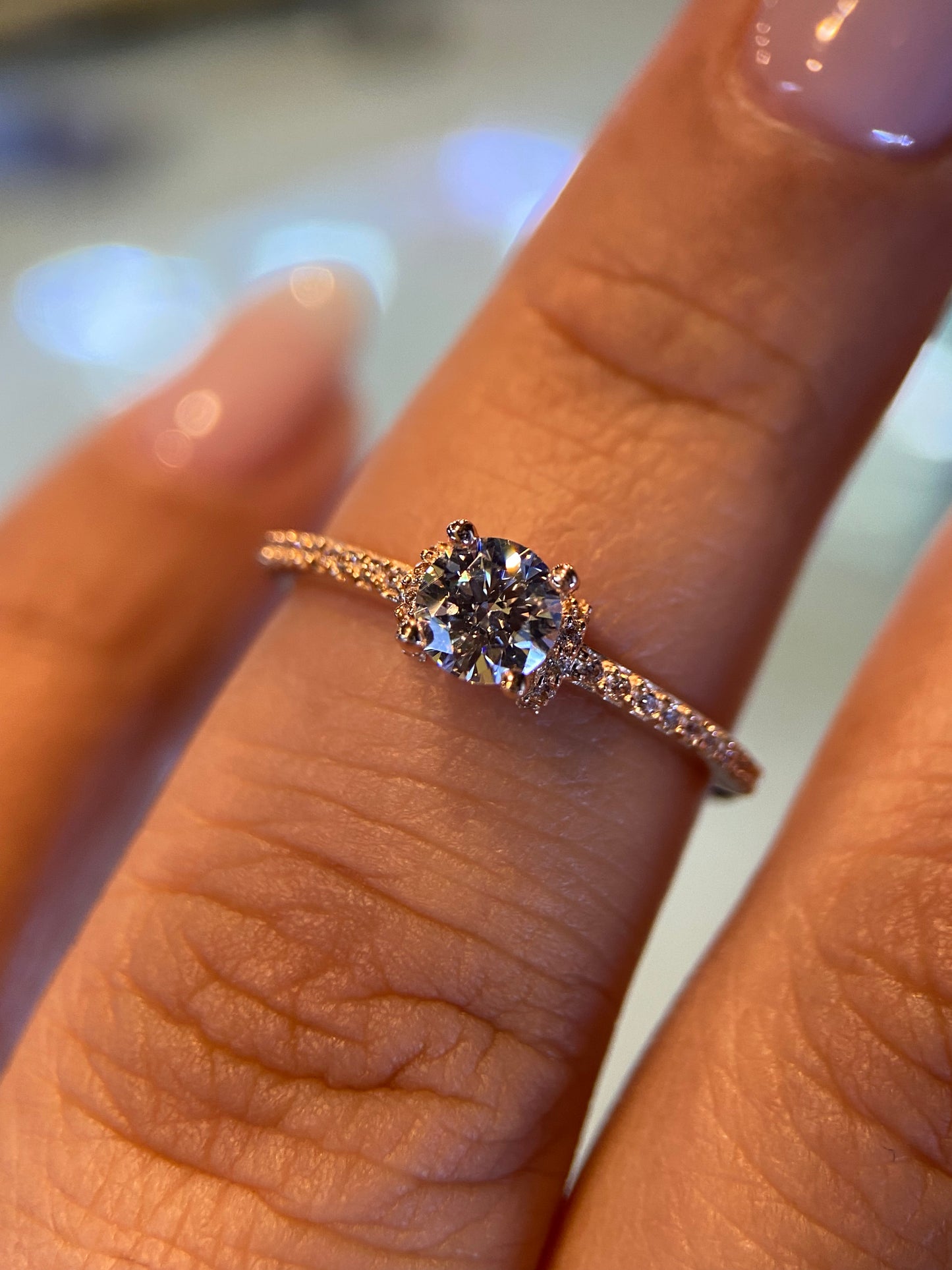 Anillo de compromiso en oro