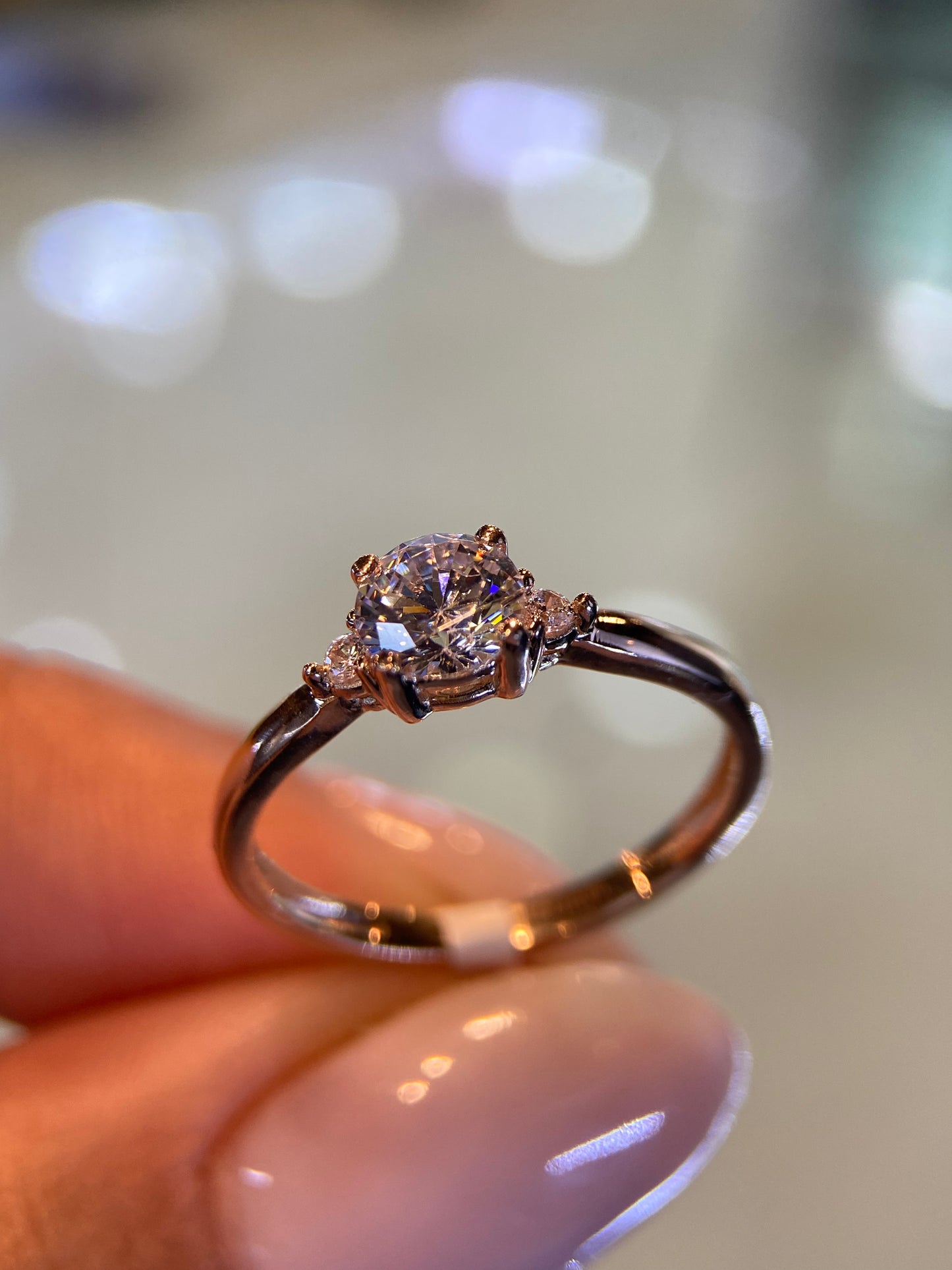 Anillo de compromiso en oro