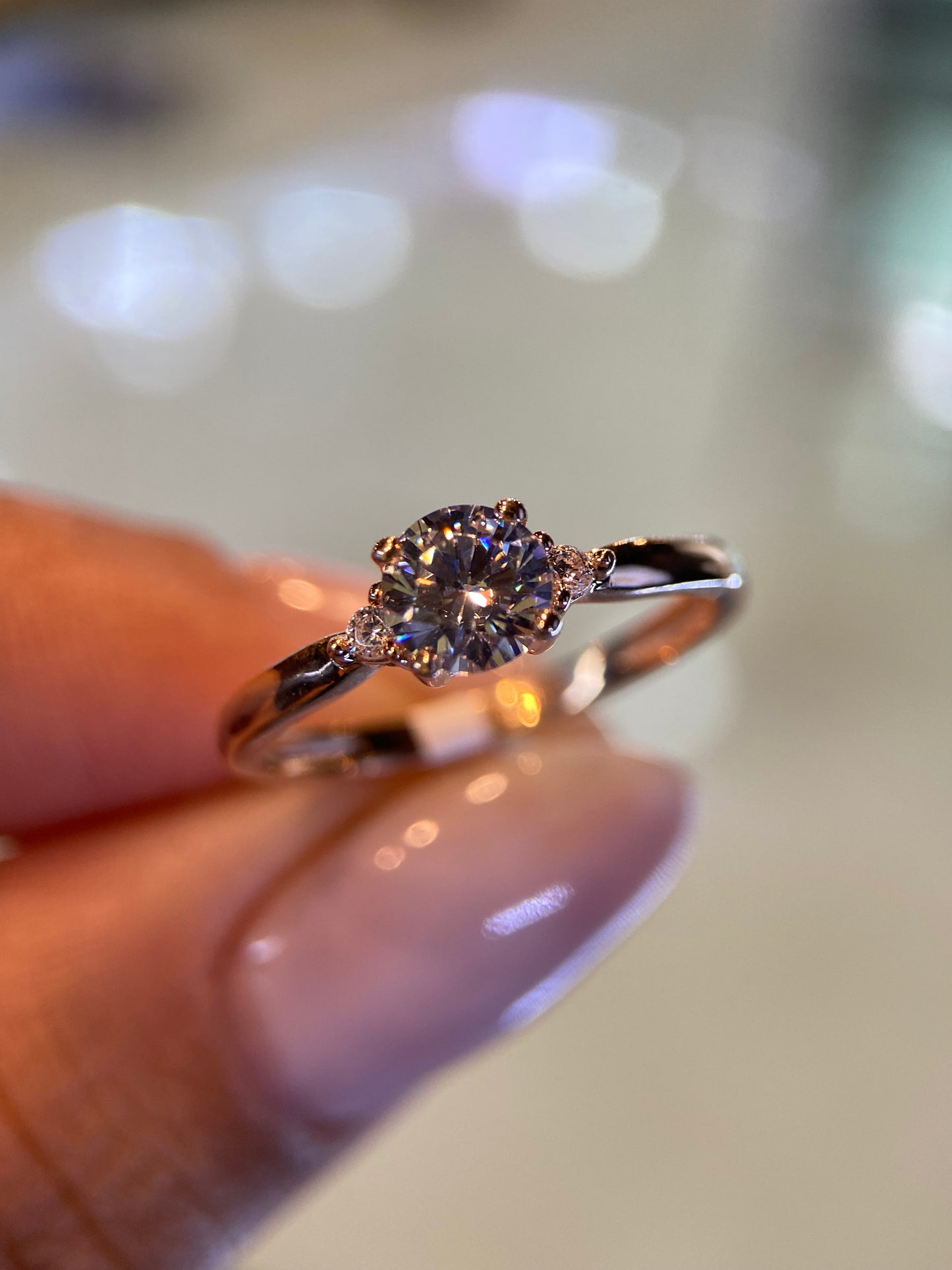 Anillo de compromiso en oro