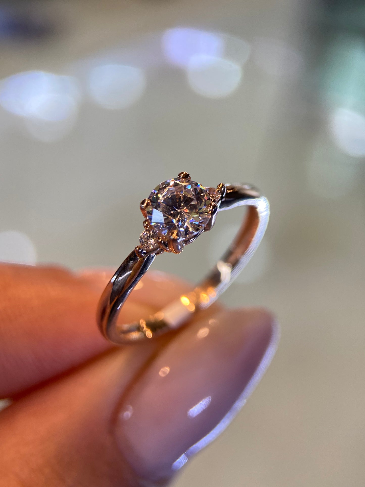 Anillo de compromiso en oro