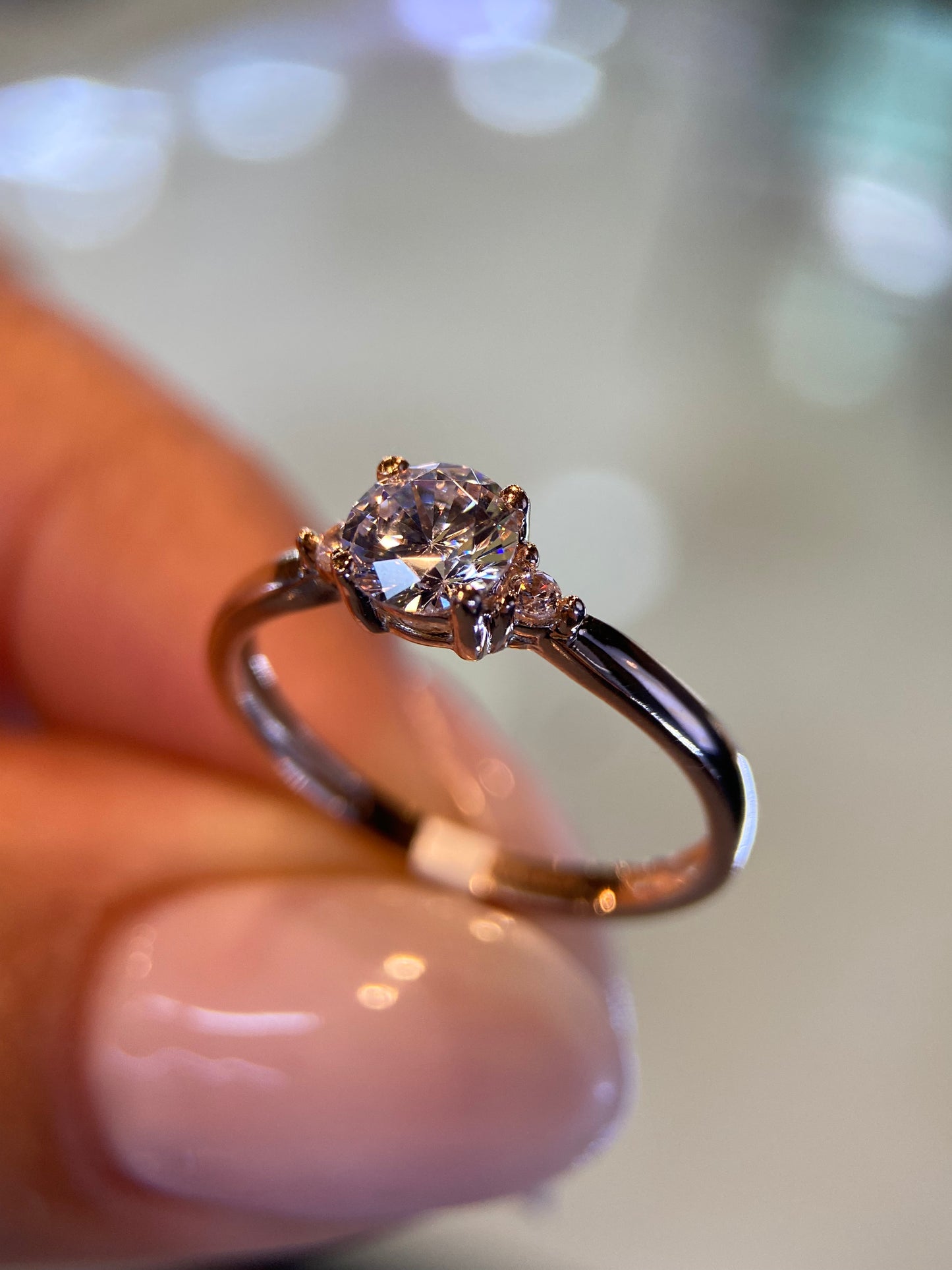 Anillo de compromiso en oro