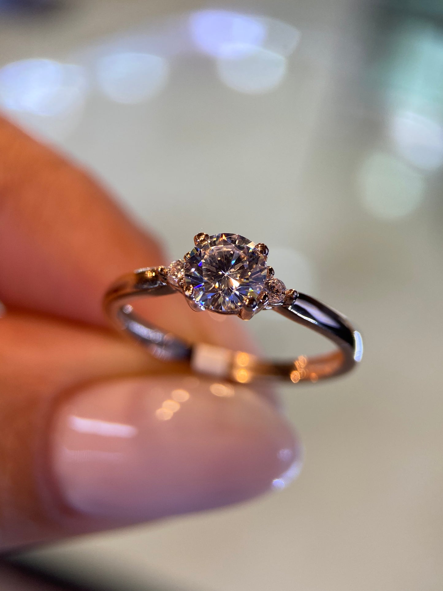 Anillo de compromiso en oro