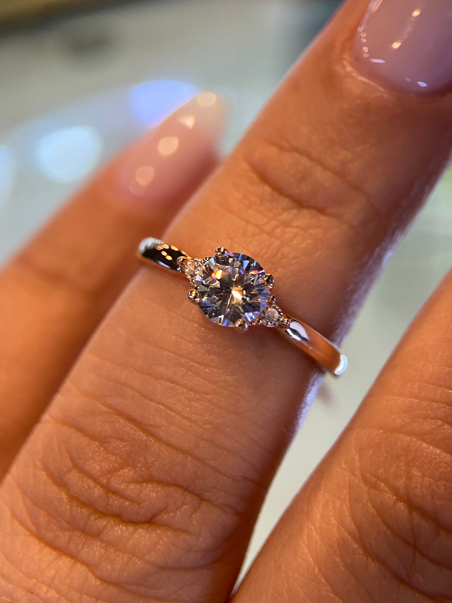 Anillo de compromiso en oro