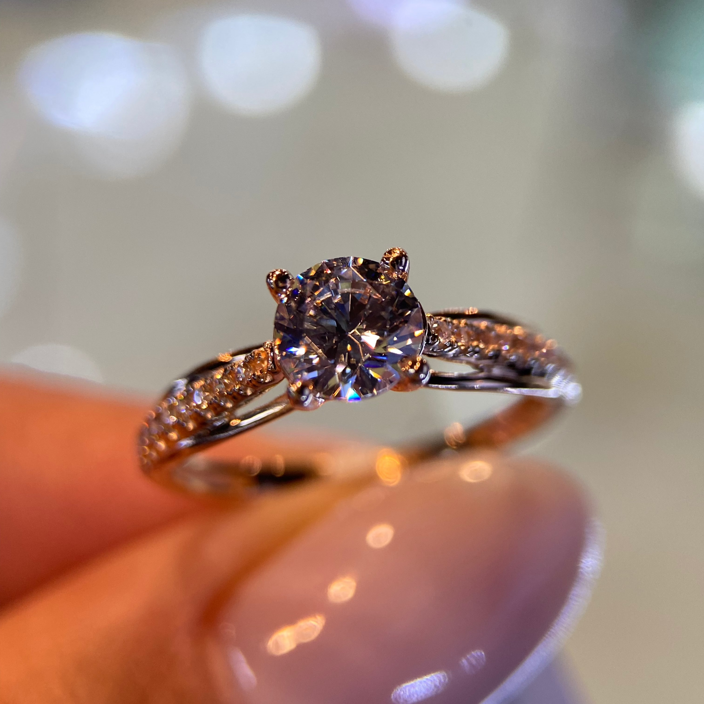 Anillo de compromiso en oro