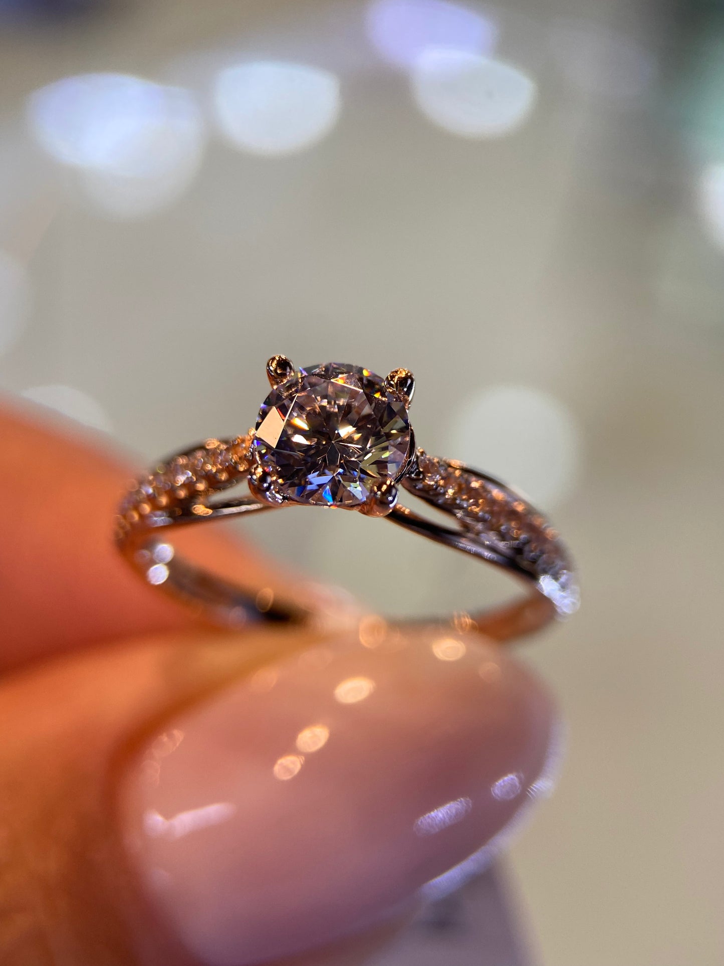 Anillo de compromiso en oro