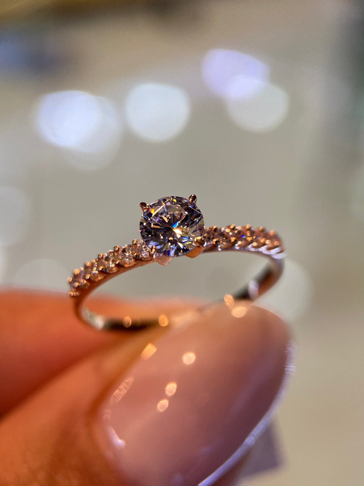Anillo de compromiso en oro