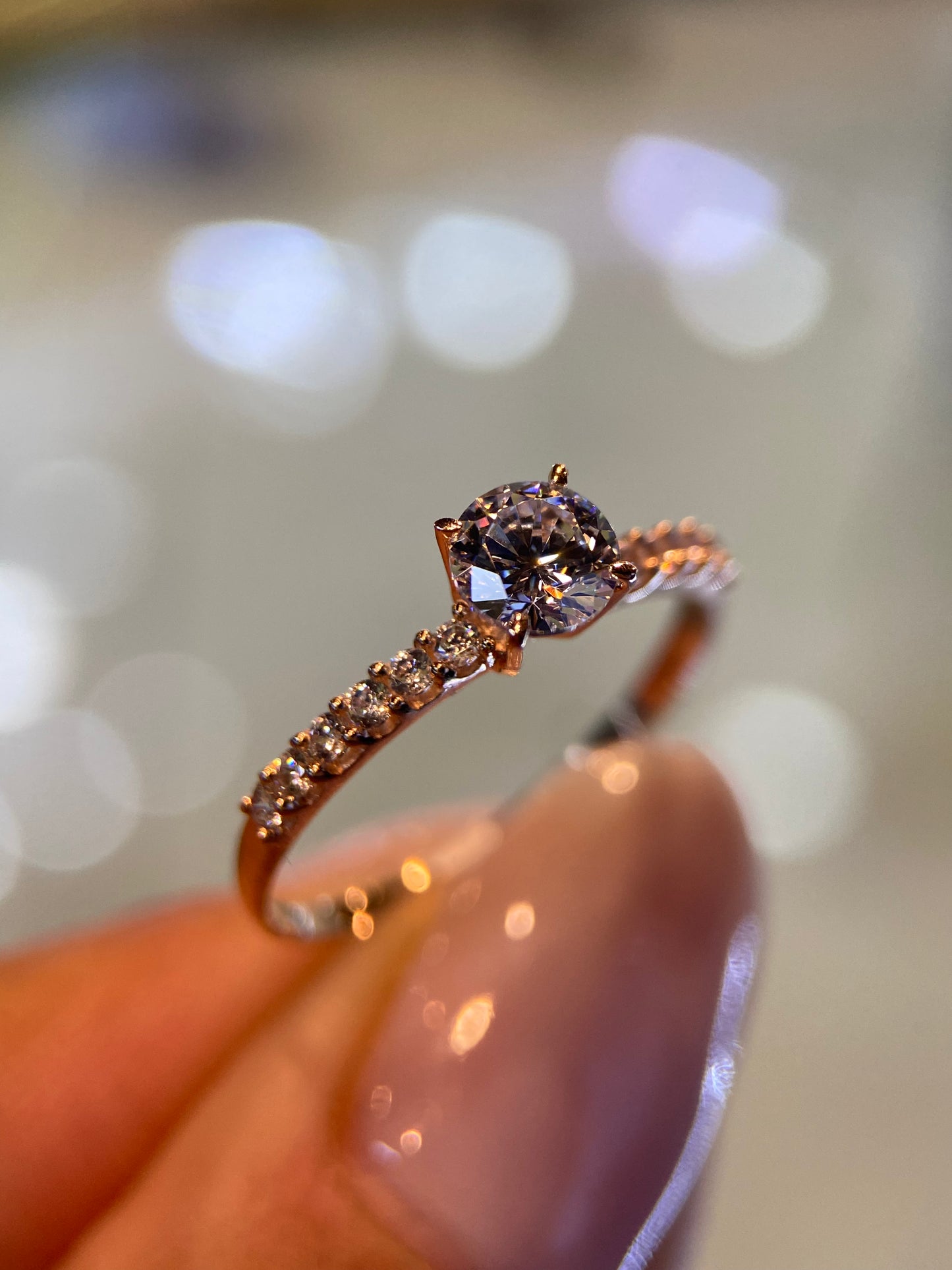 Anillo de compromiso en oro