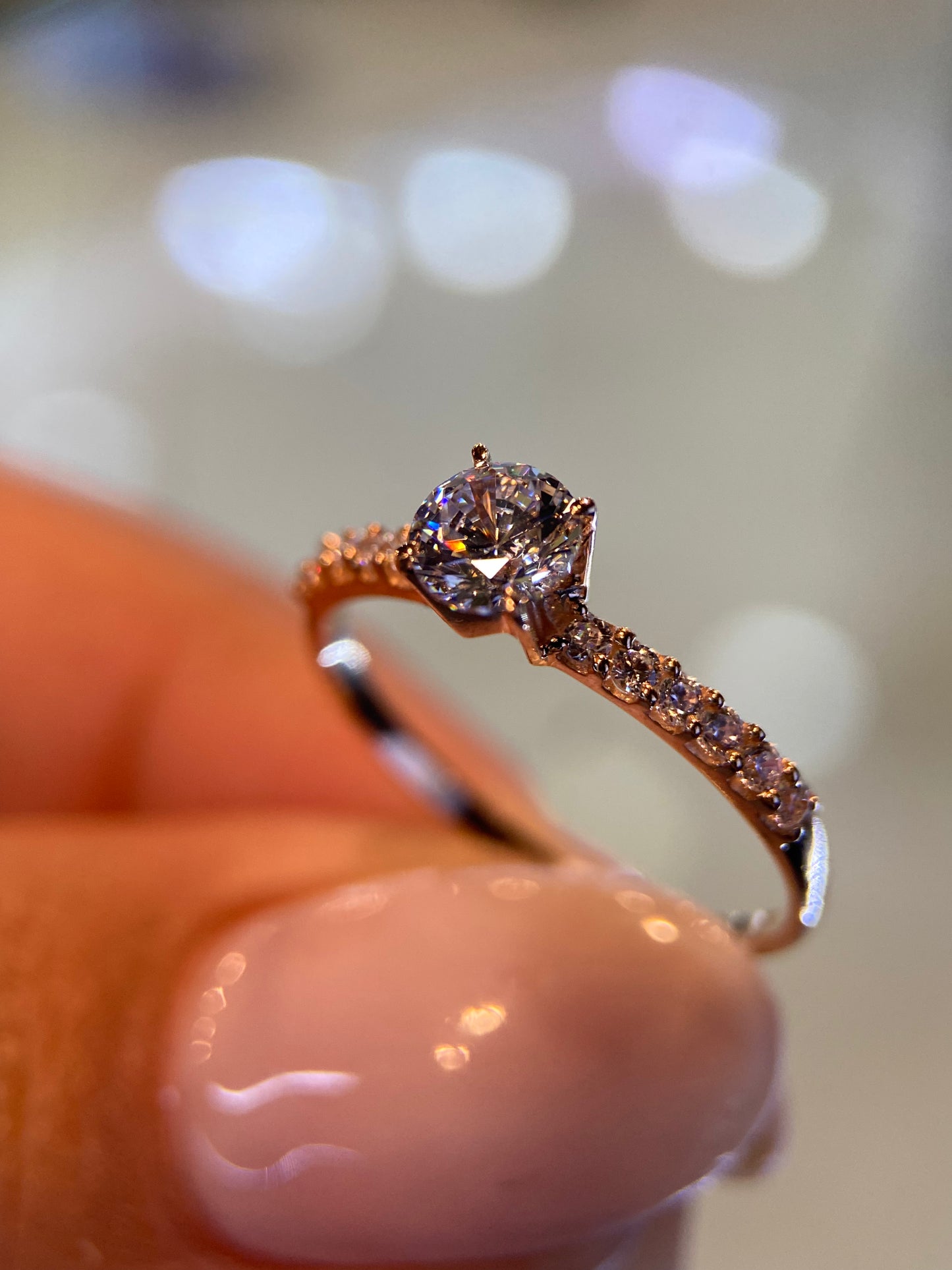 Anillo de compromiso en oro
