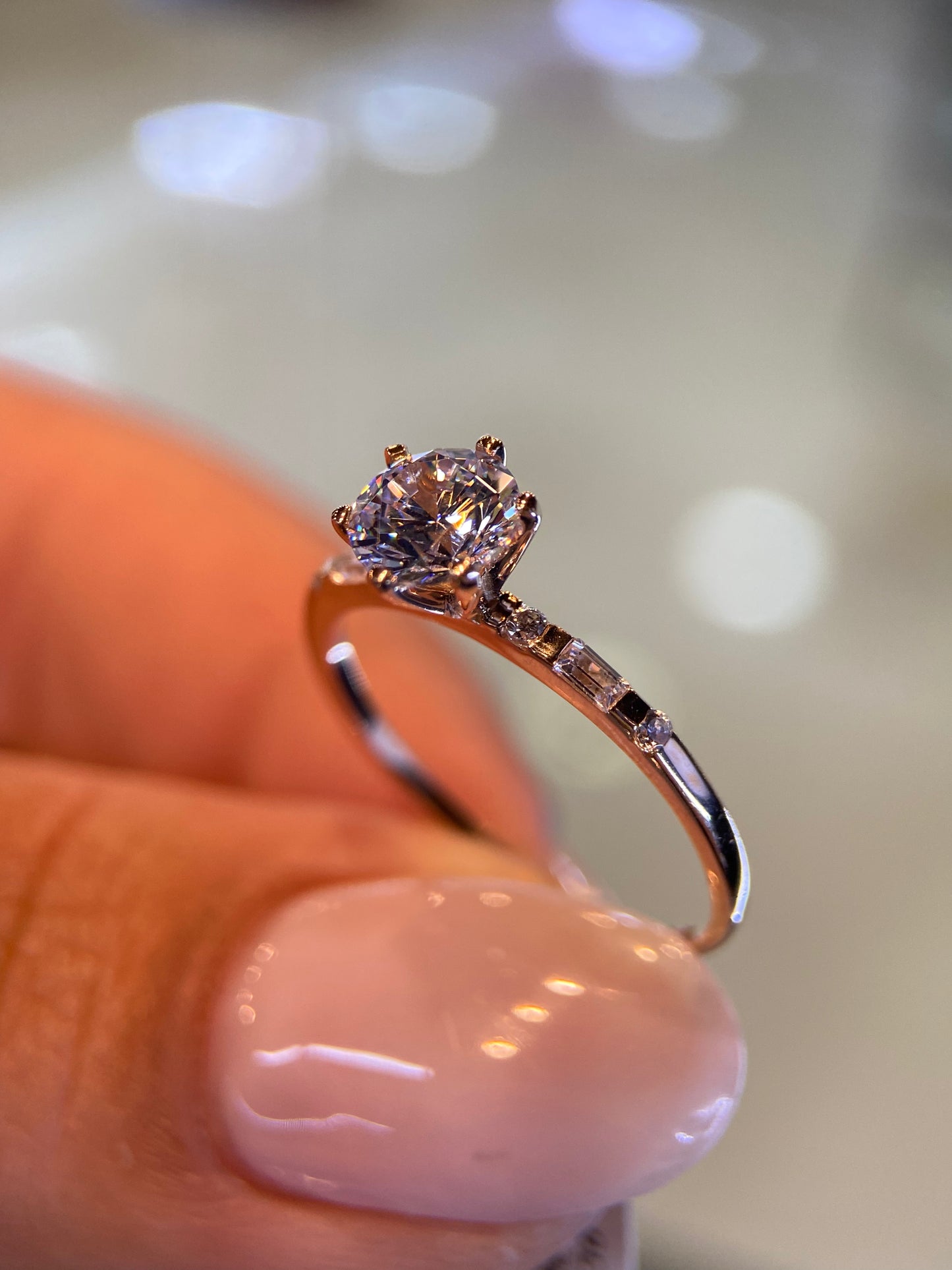 Anillo de compromiso en oro