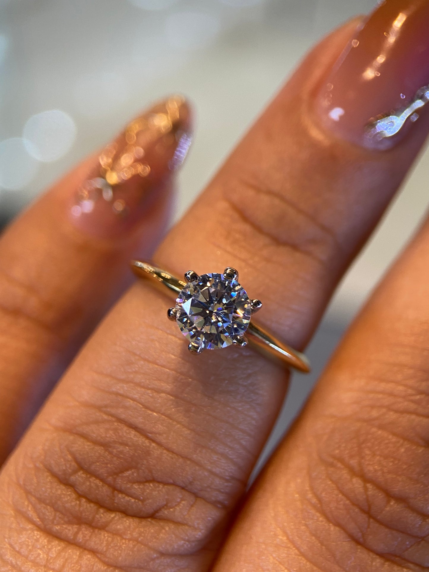 Anillo de compromiso en oro