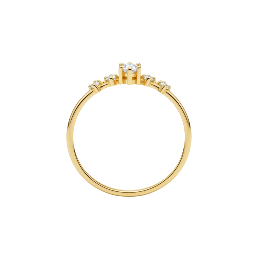 Anillo Ariana en oro 0.10 ct