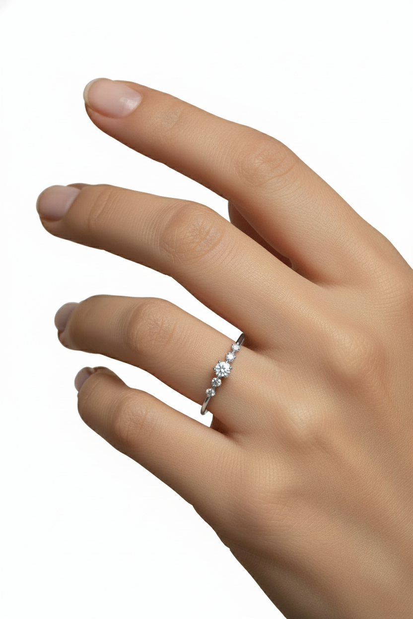 Anillo Ariana en oro 0.10 ct