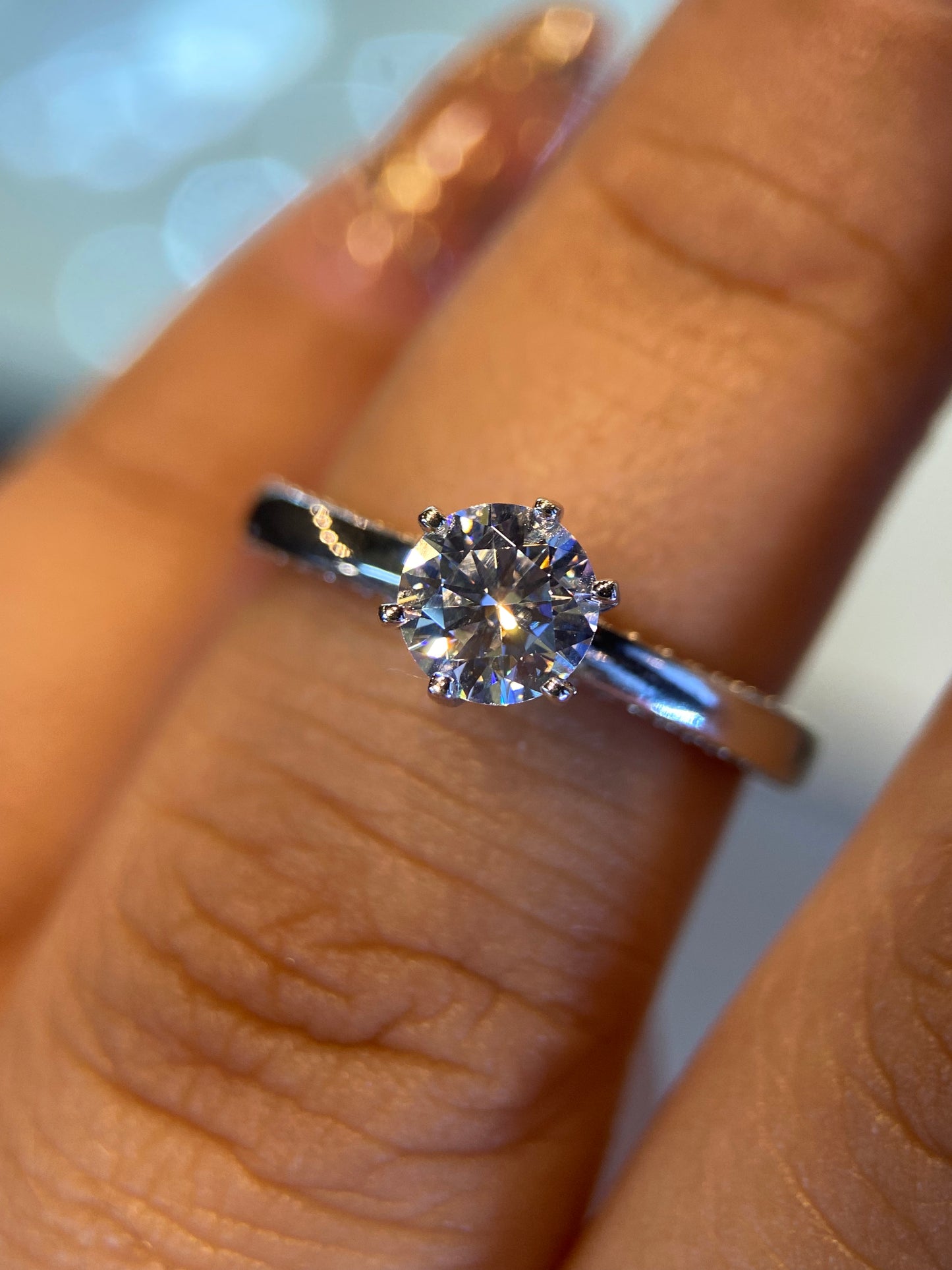 Anillo de compromiso en oro