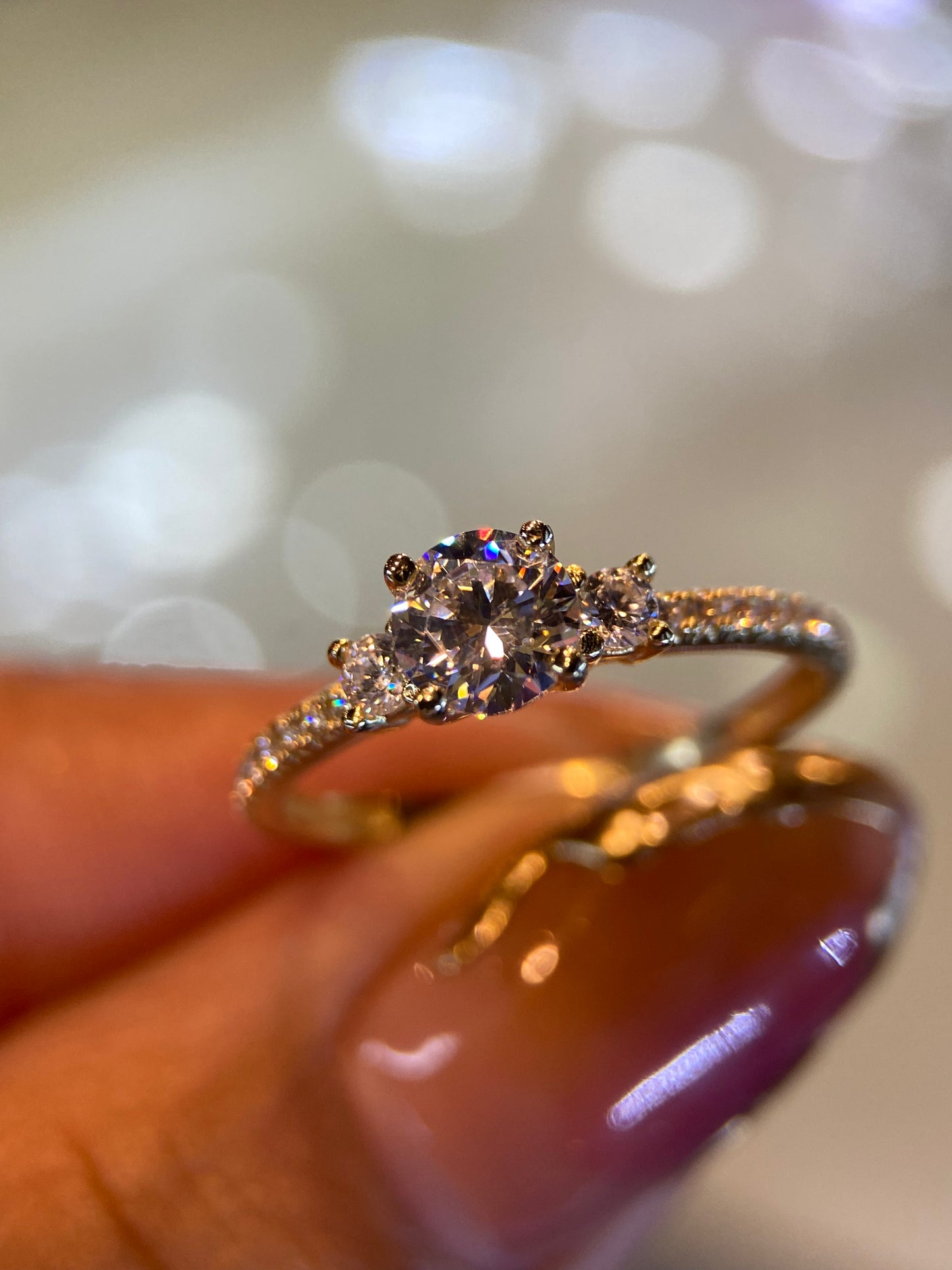 Anillo de compromiso en oro