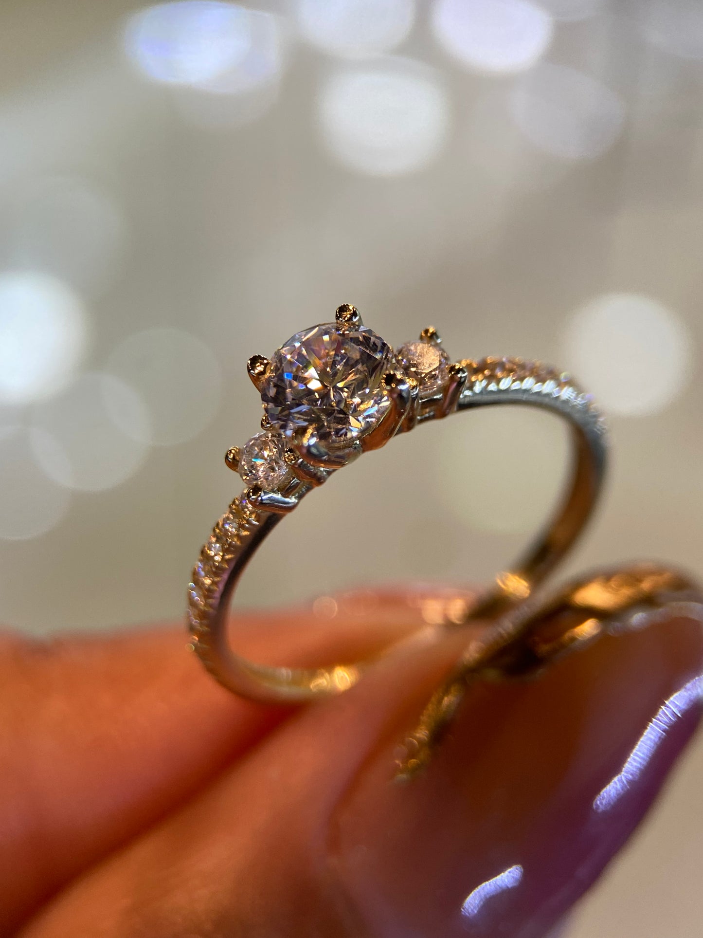 Anillo de compromiso en oro