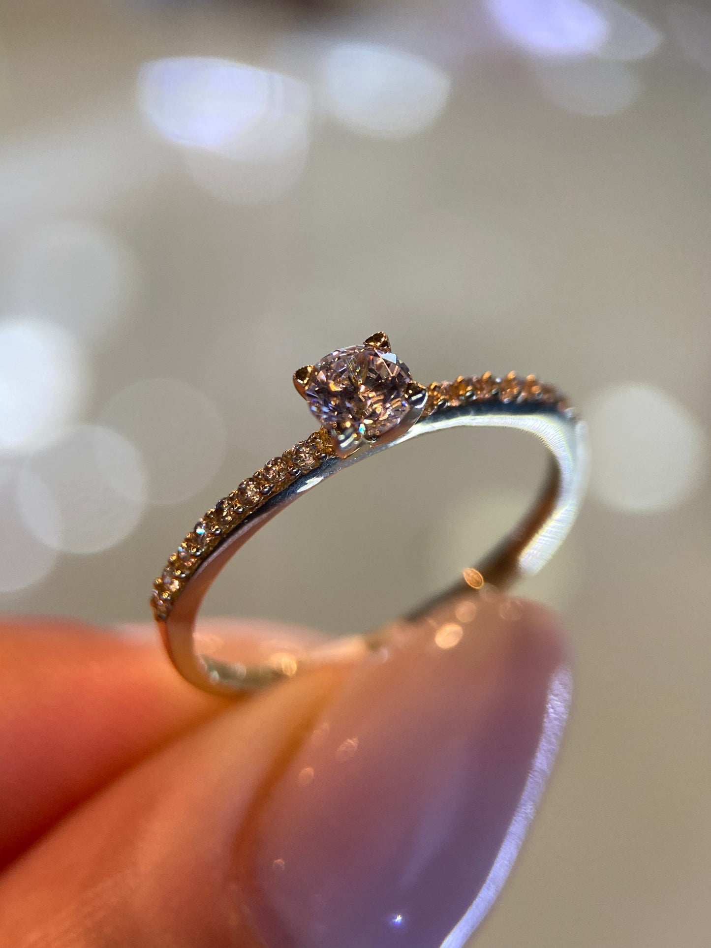 Anillo de compromiso en oro