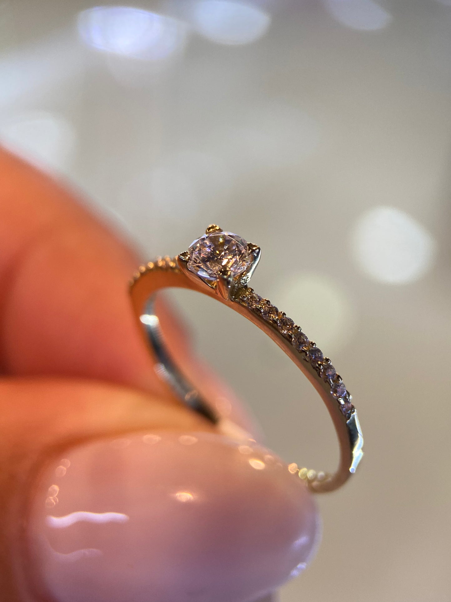 Anillo de compromiso en oro