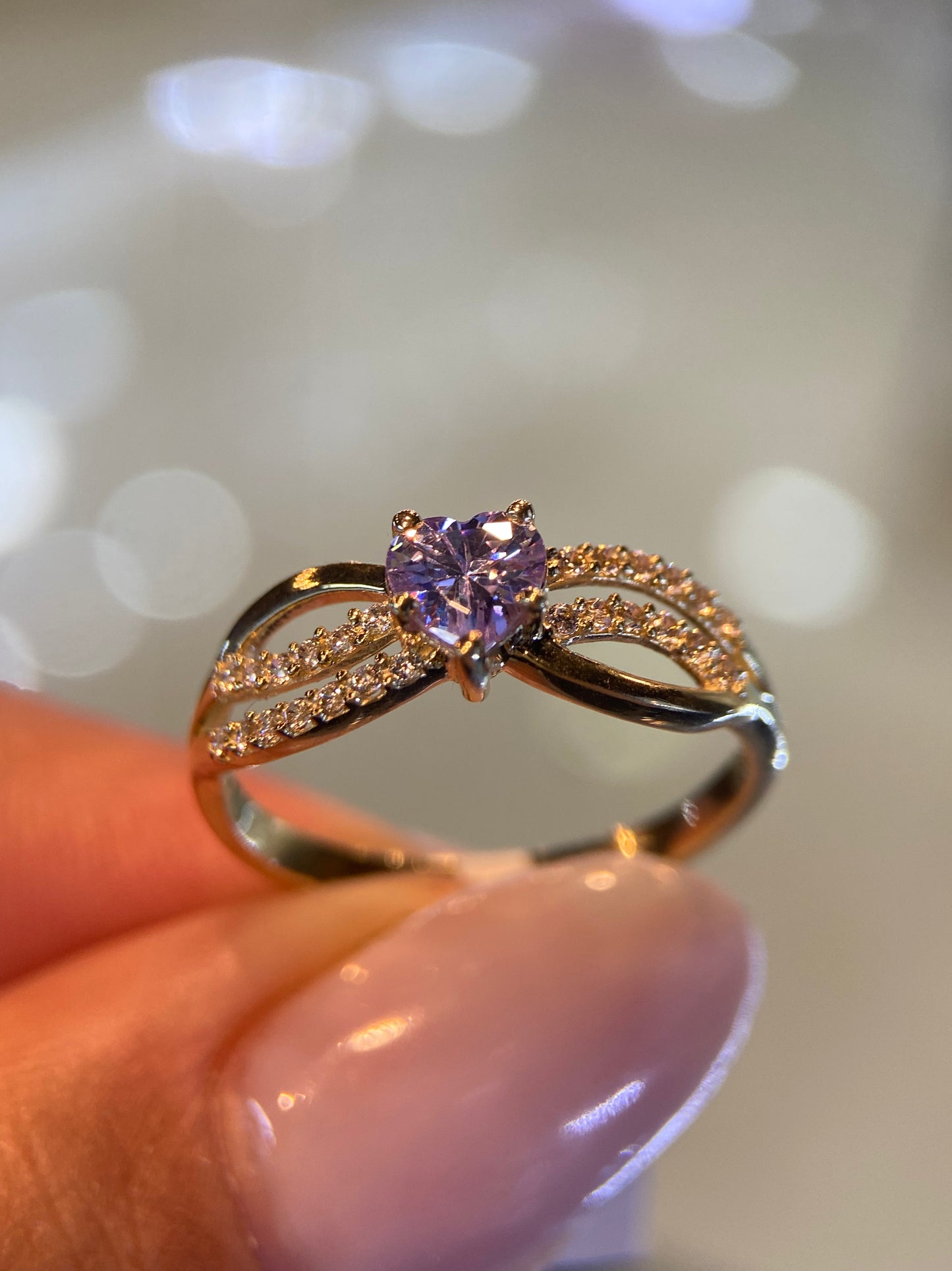 Anillo de compromiso en oro