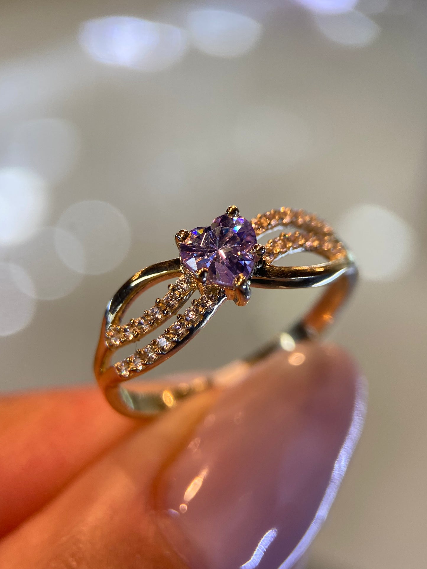 Anillo de compromiso en oro