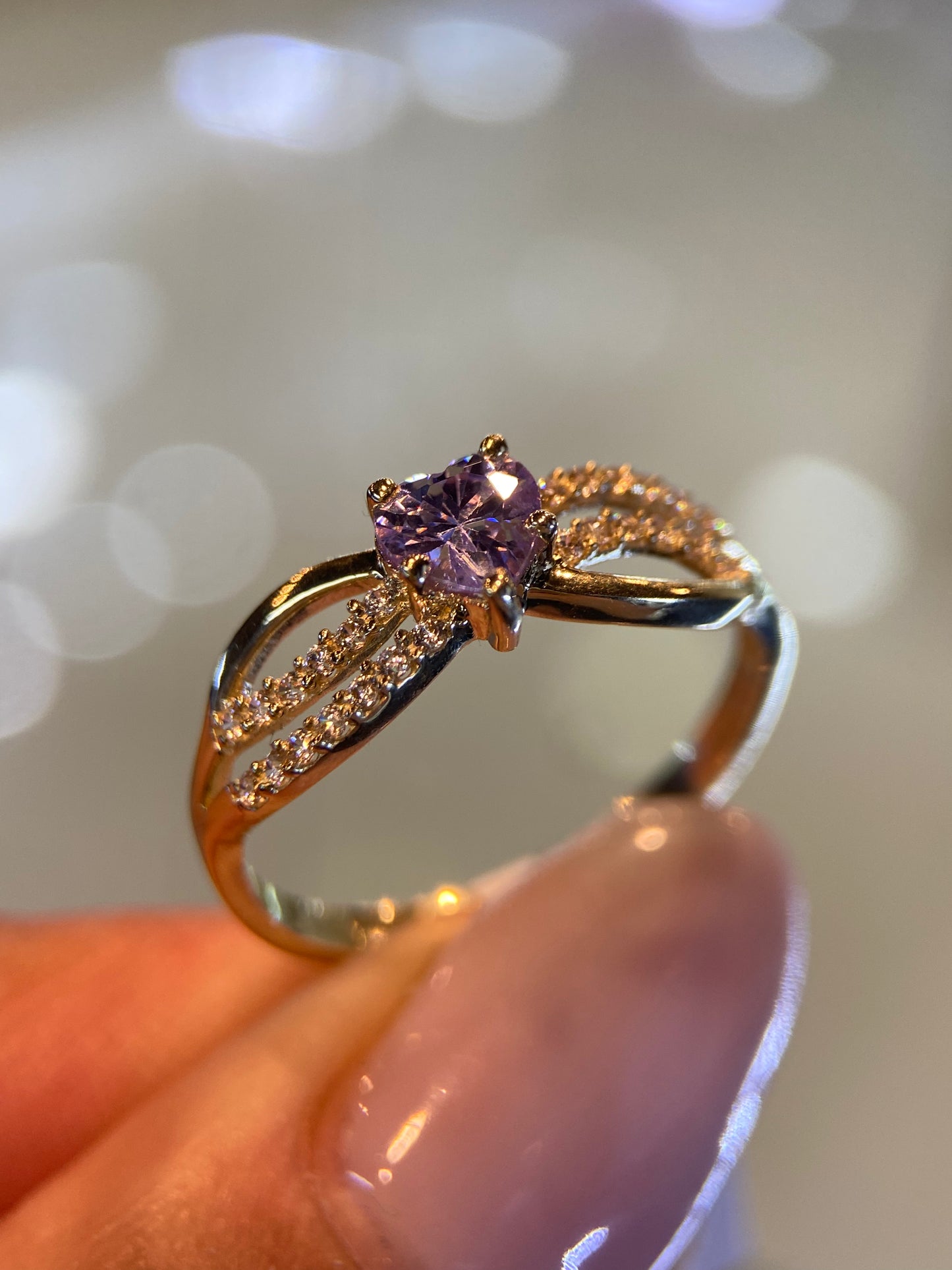 Anillo de compromiso en oro