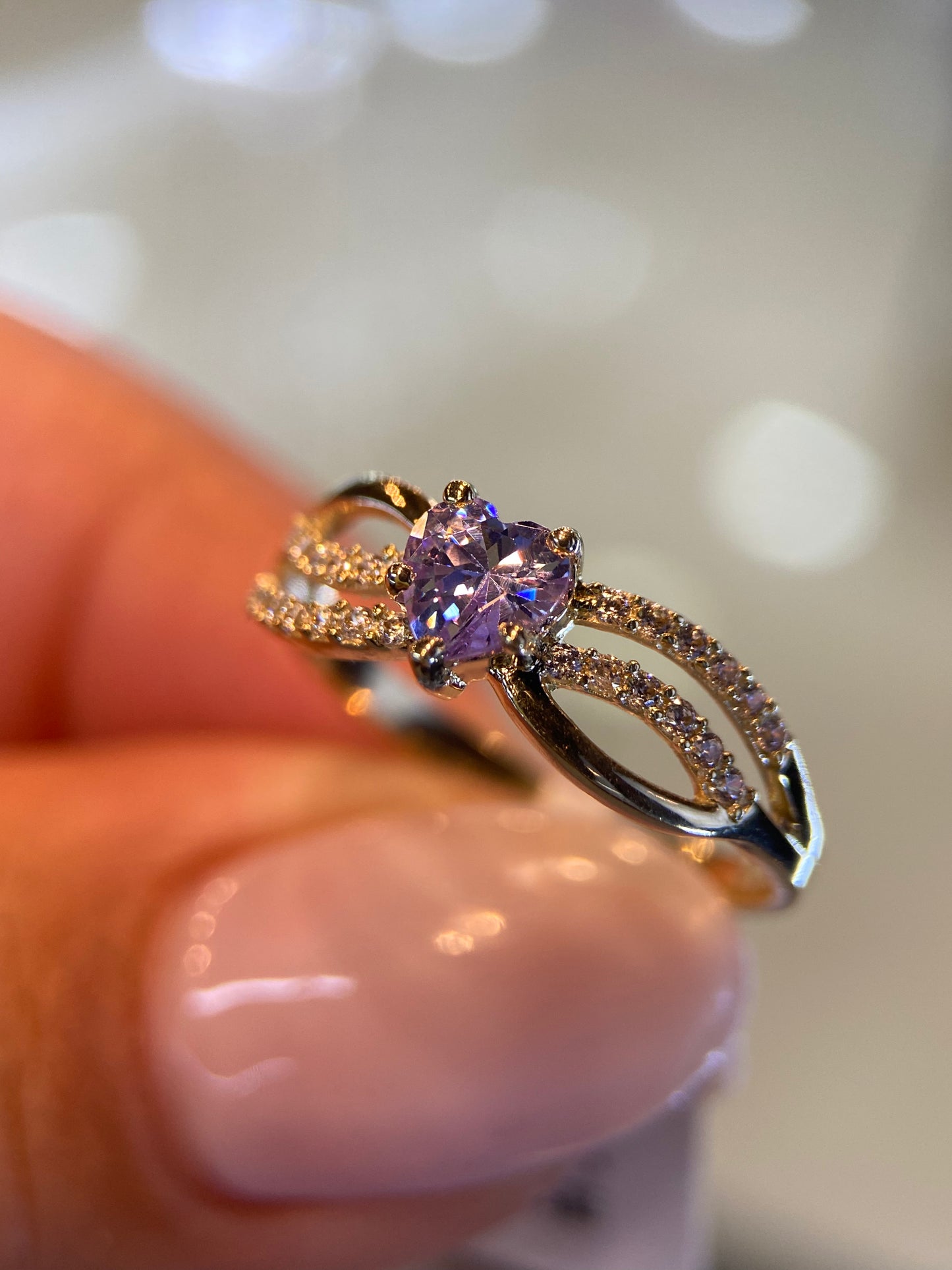 Anillo de compromiso en oro