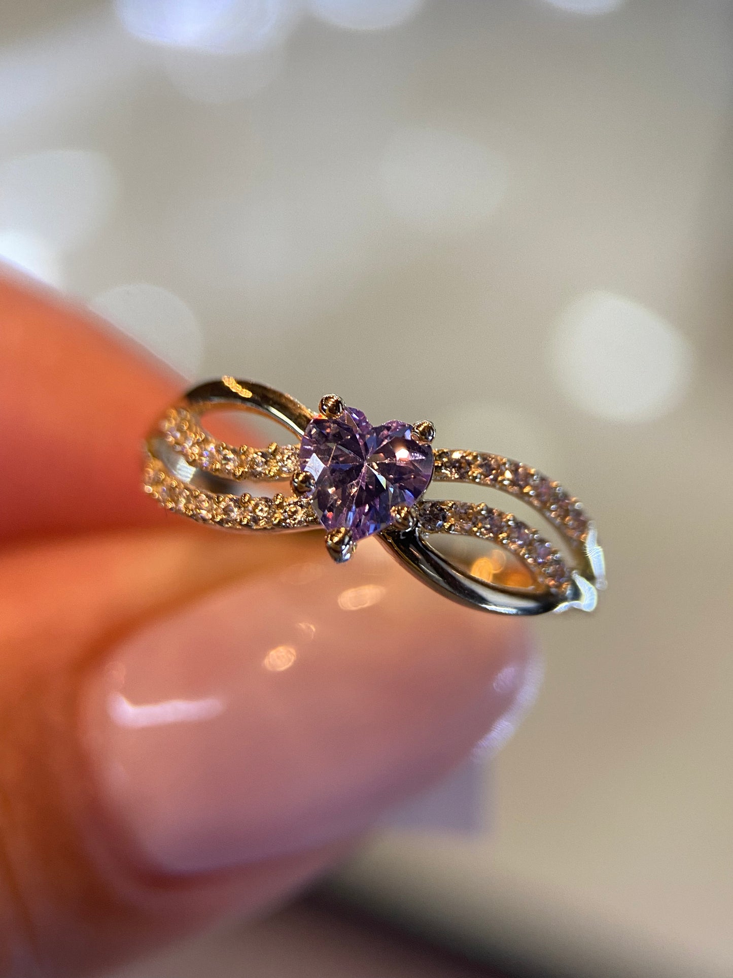 Anillo de compromiso en oro