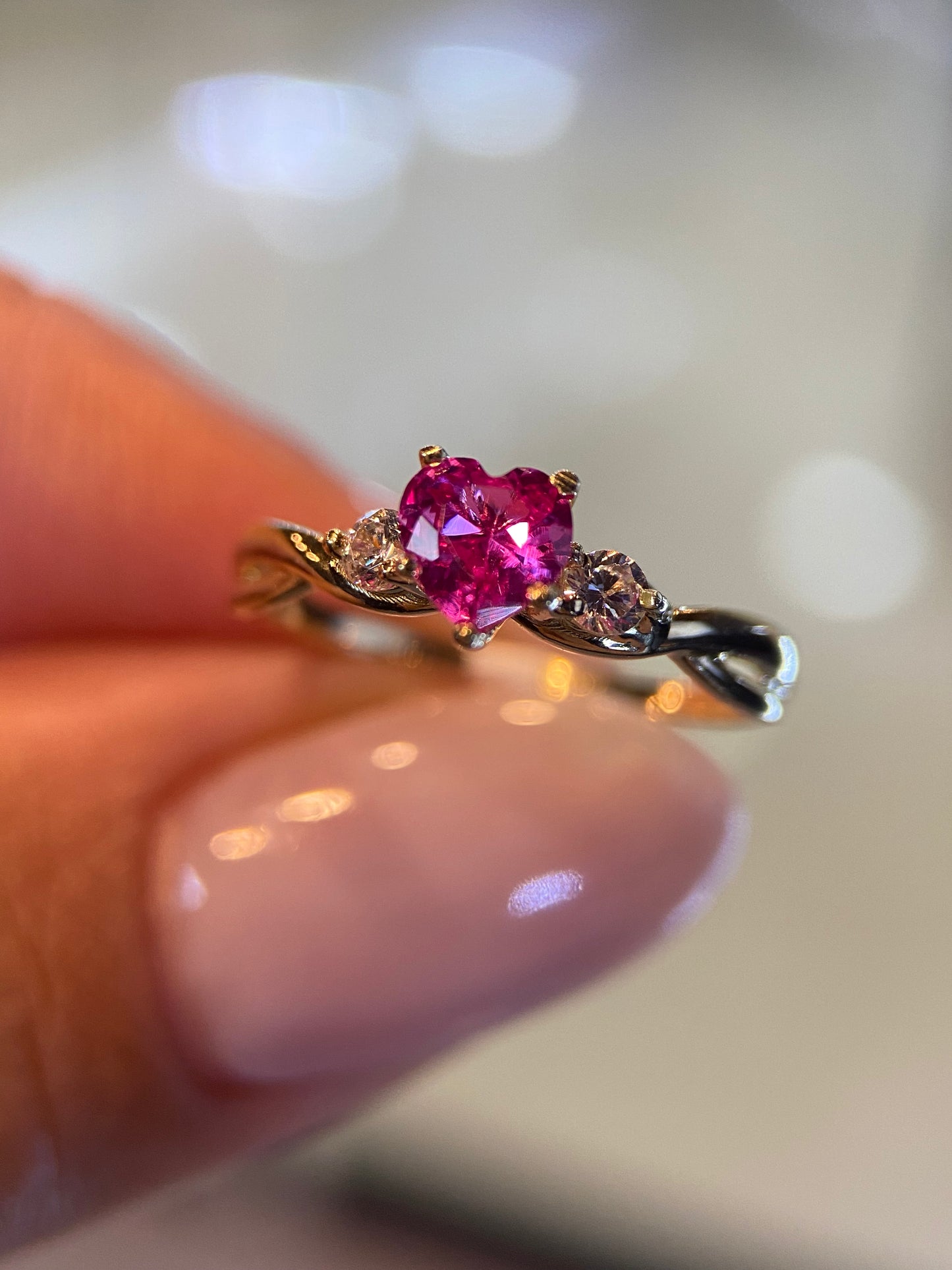 Anillo de compromiso en oro