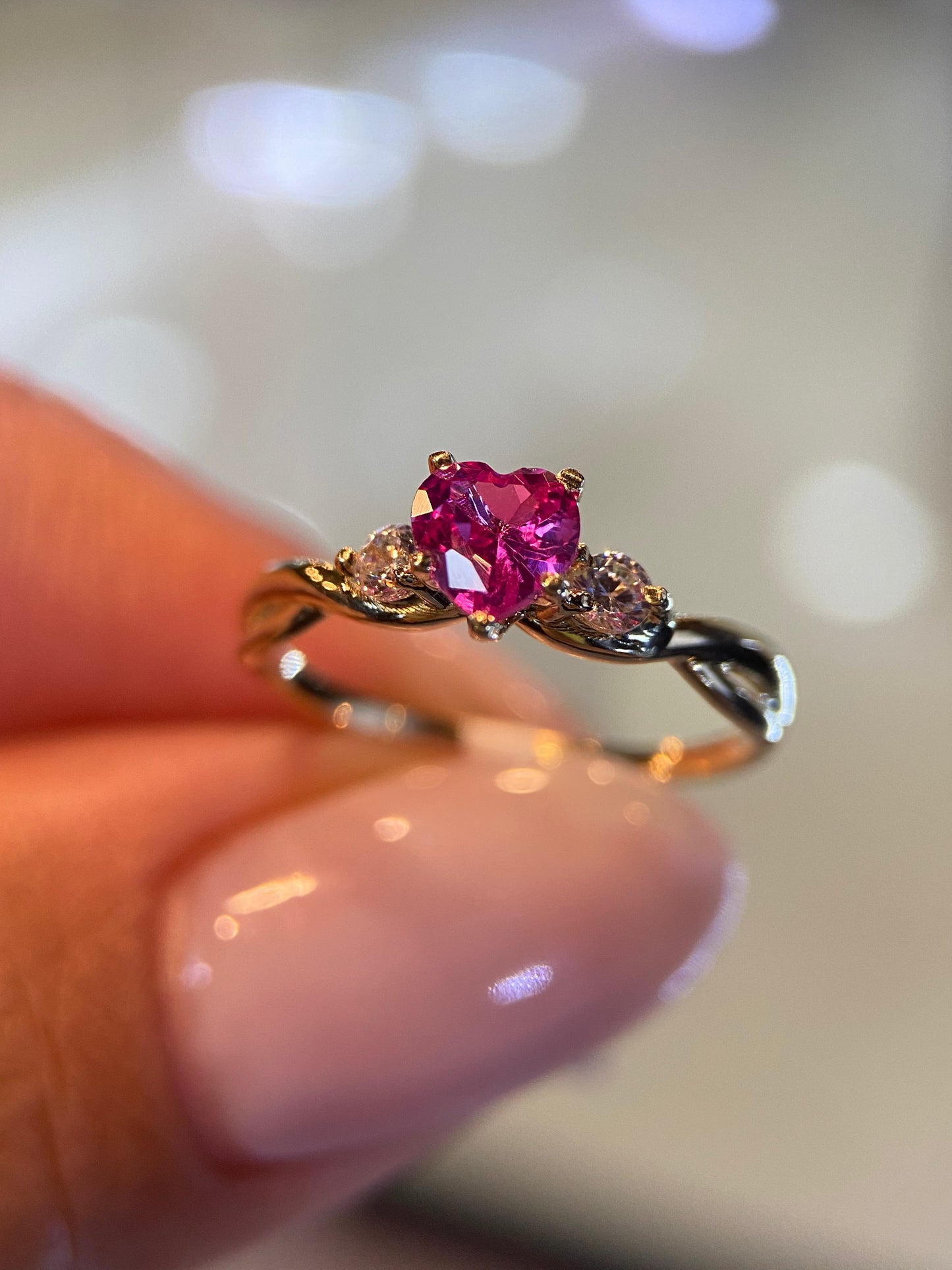 Anillo de compromiso en oro