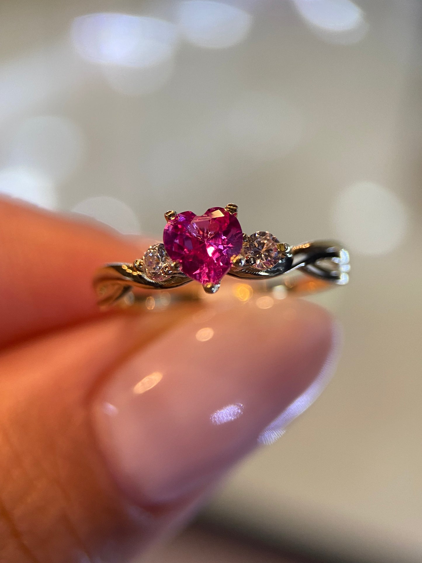 Anillo de compromiso en oro