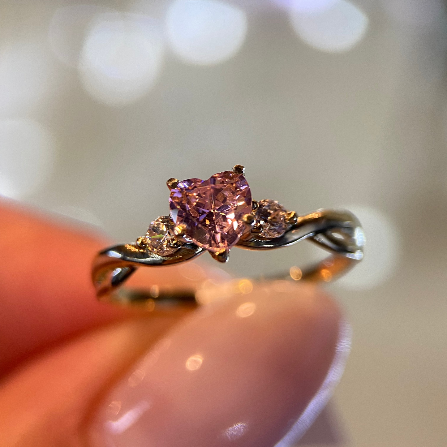 Anillo de compromiso en oro