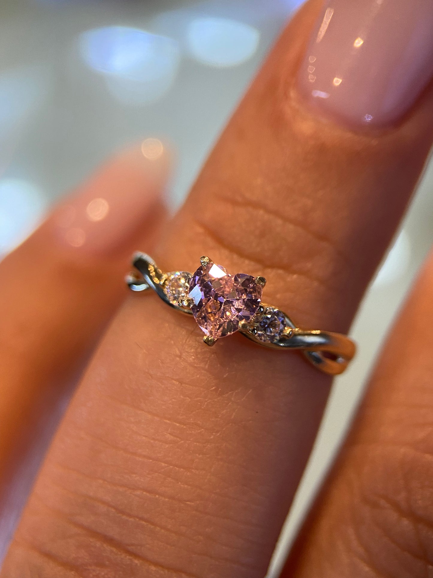Anillo de compromiso en oro