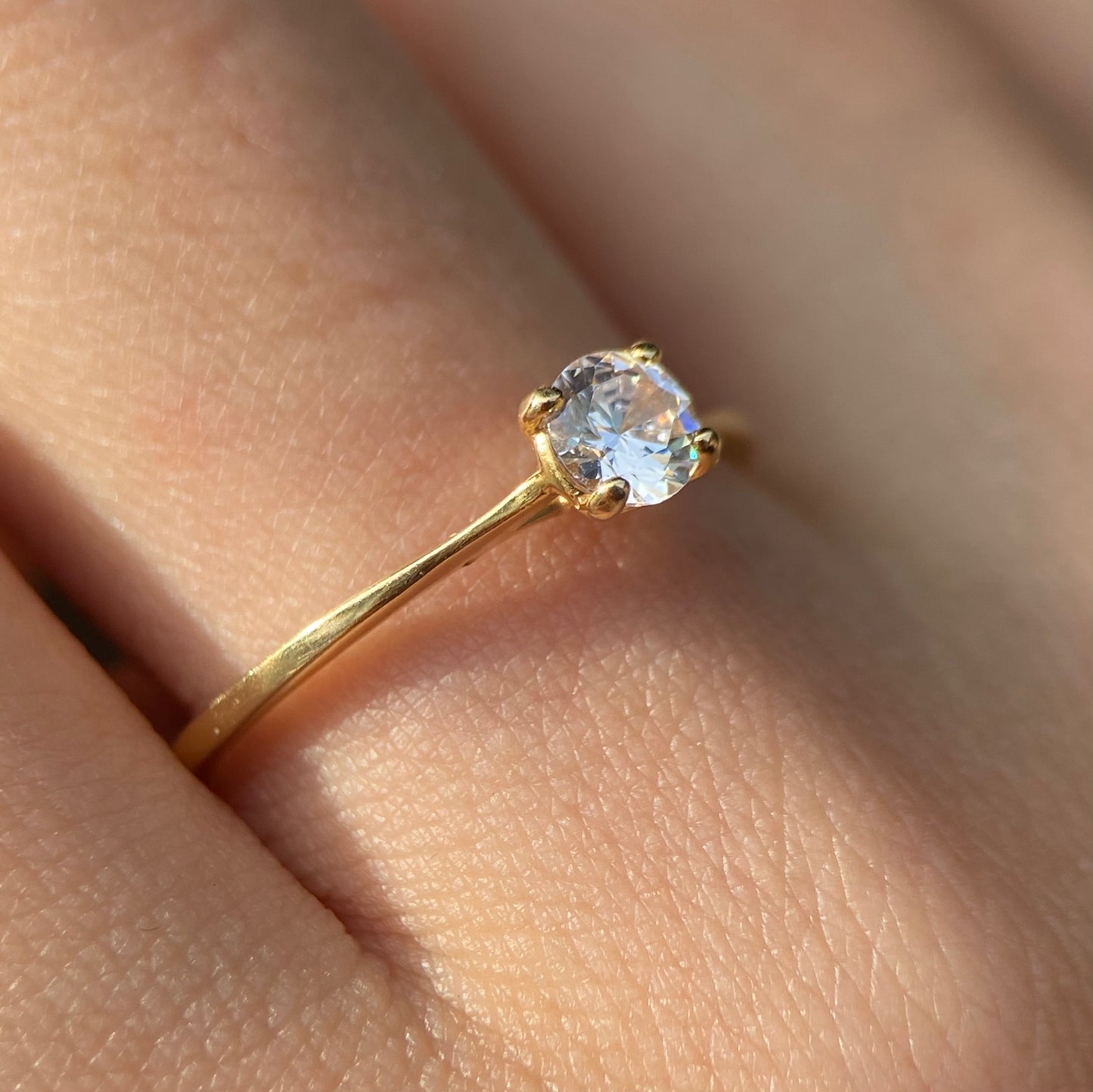 Anillo de compromiso en oro