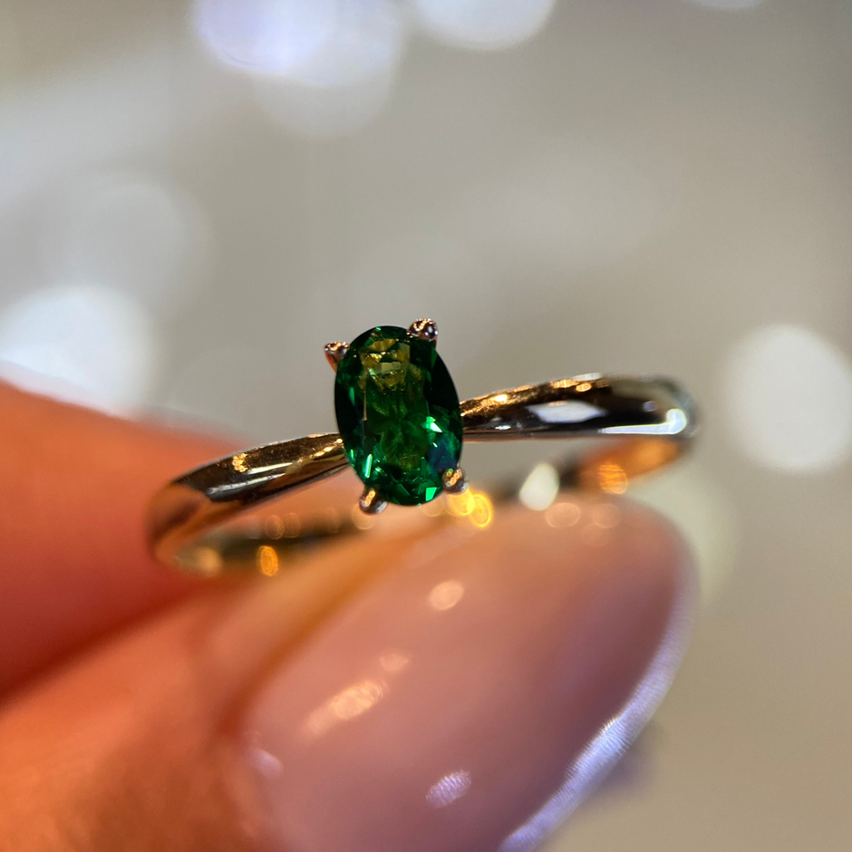 Anillo de compromiso en oro