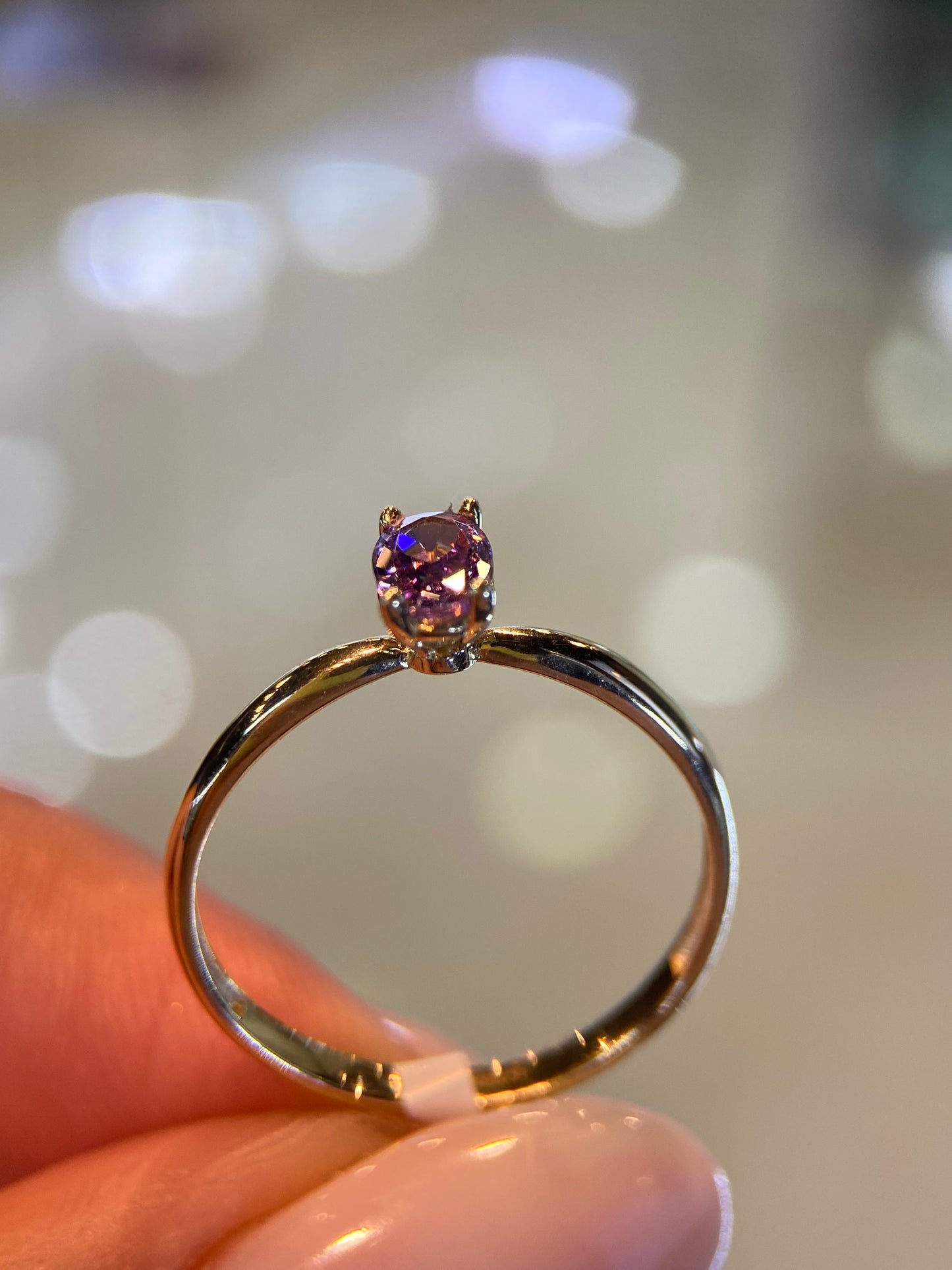 Anillo de compromiso en oro