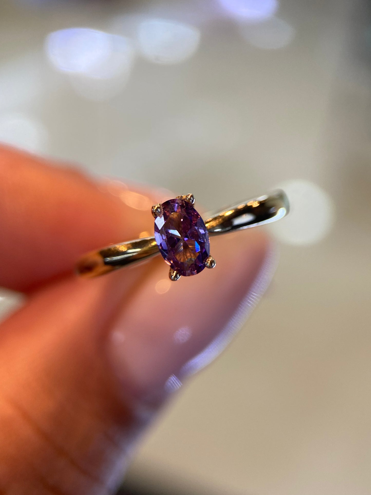 Anillo de compromiso en oro
